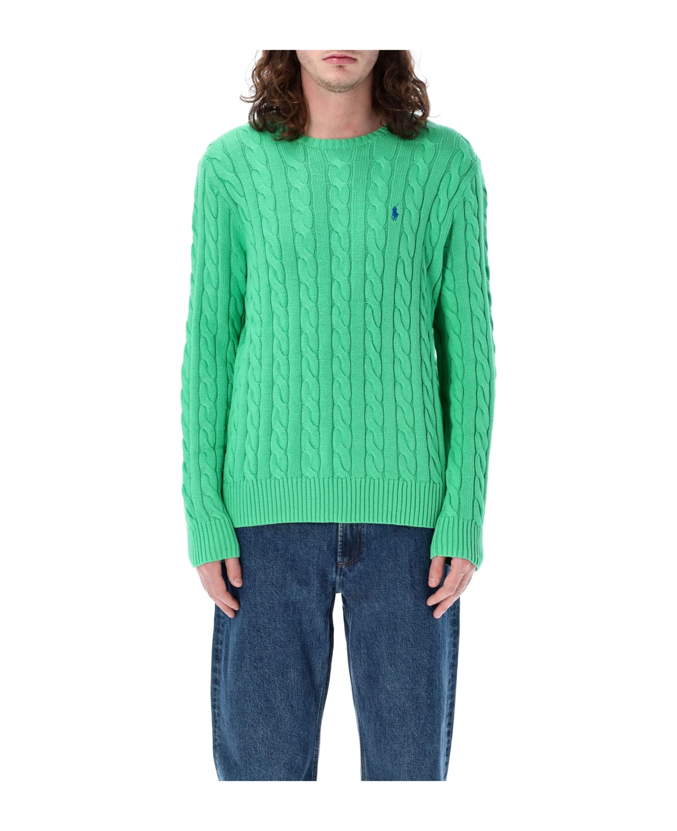 Polo Ralph Lauren Cable Knit Sweater - GREEN ニットウェア