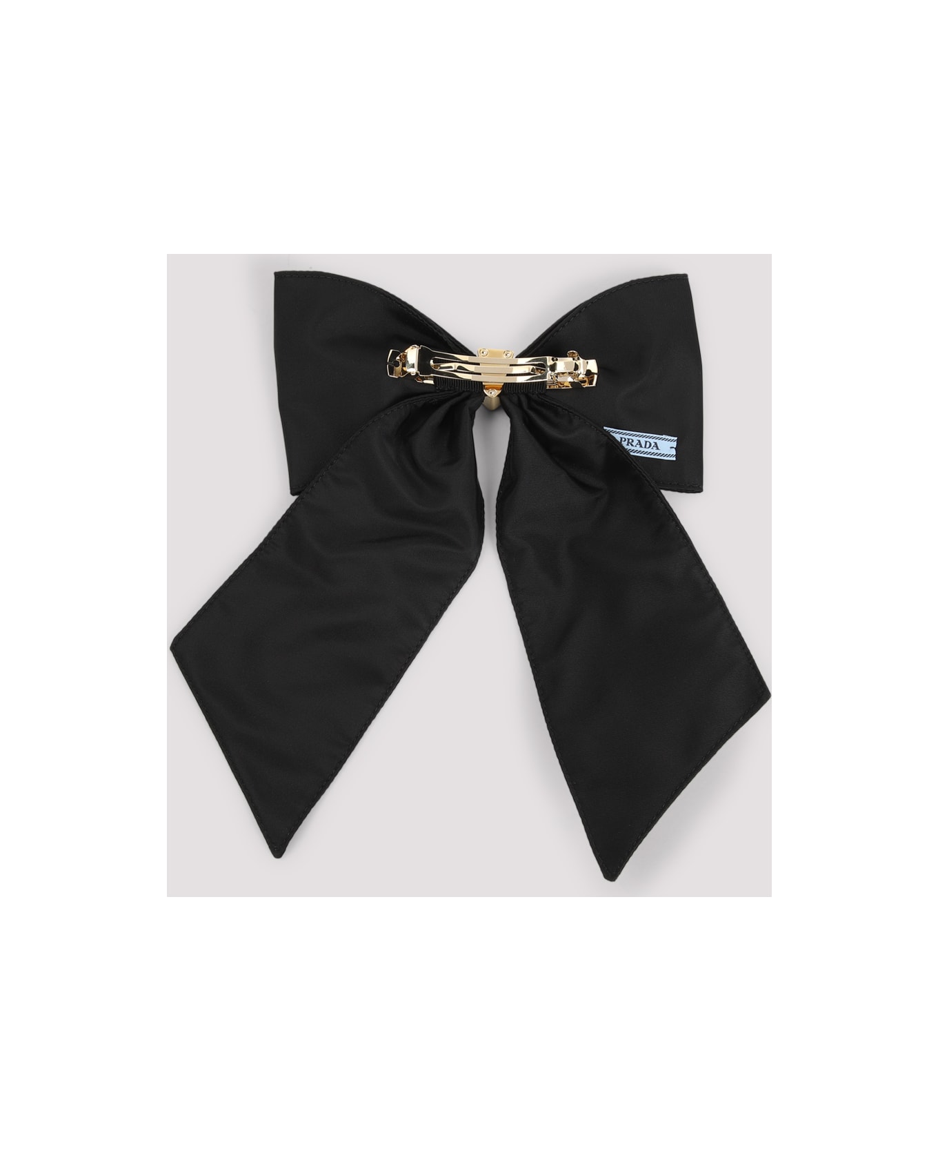 Prada Black Nylon Hair Clip - NERO1