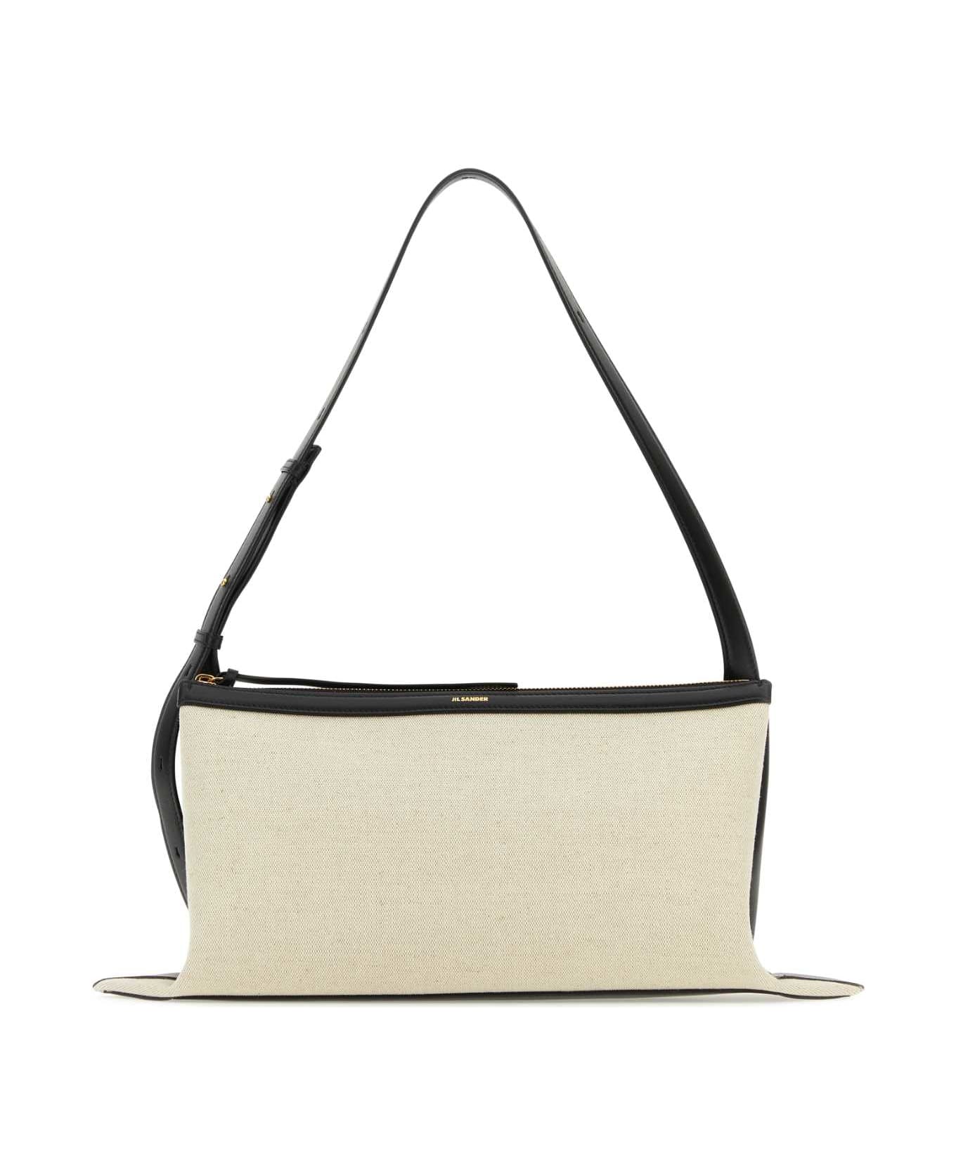 Jil Sander Two-tone Canvas And Leather Medium Empire Shoulder Bag - 280 ショルダーバッグ