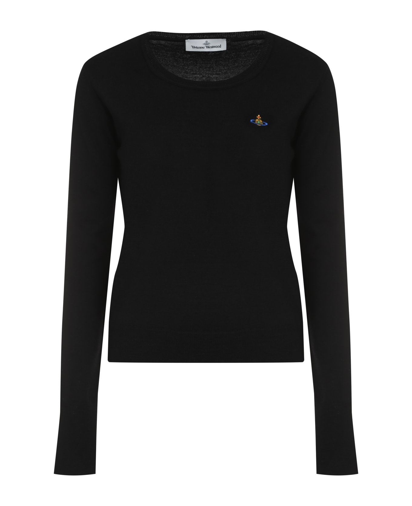 Vivienne Westwood Bea Crew-neck Wool Sweater - black