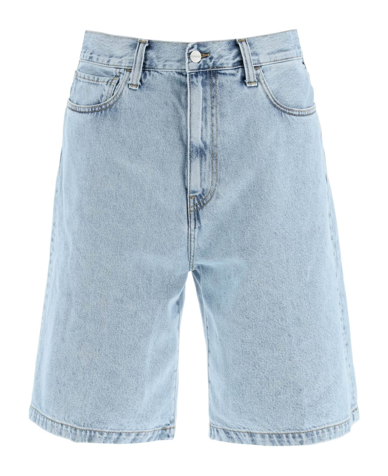 Carhartt Denim Shorts - BLUE BLEACHED (Blue)