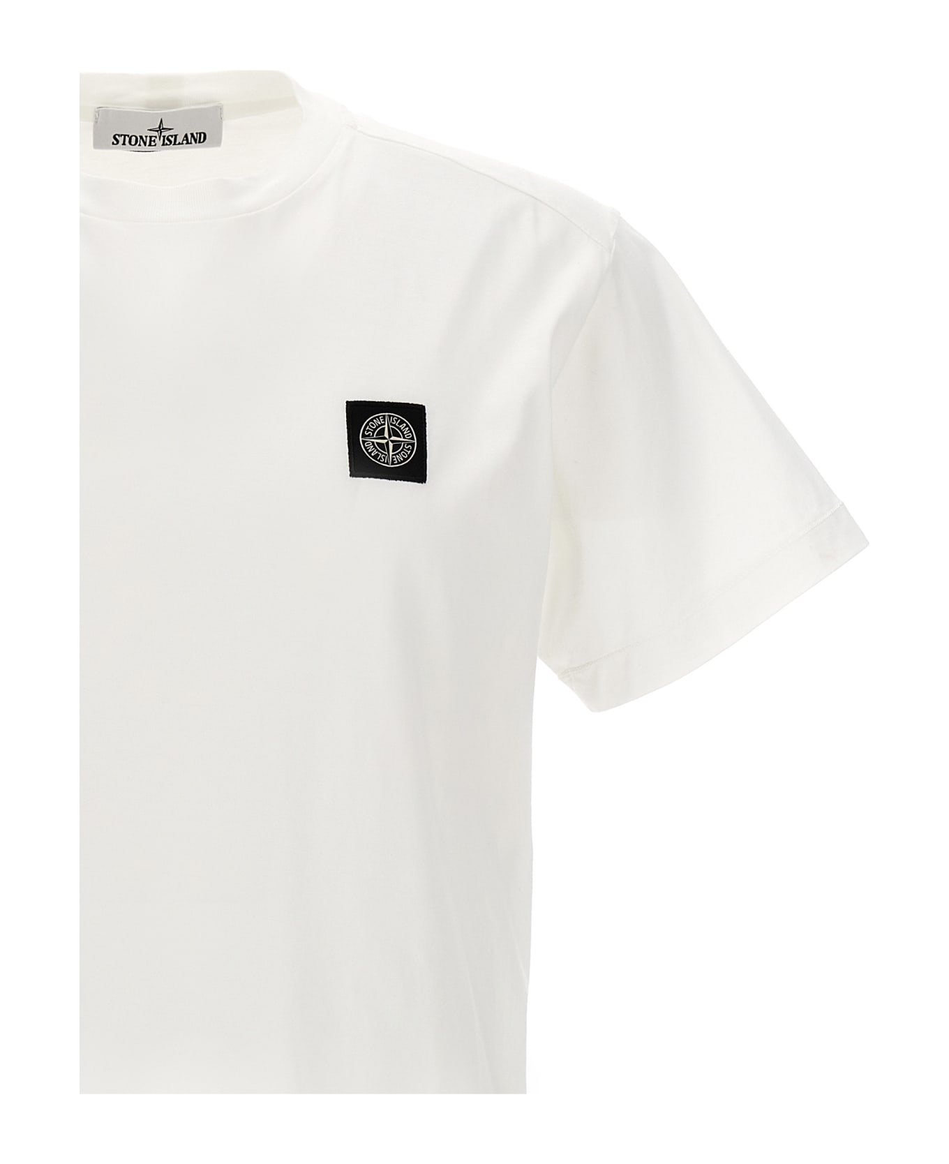 Stone Island Cotton Crew-neck T-shirt - White シャツ