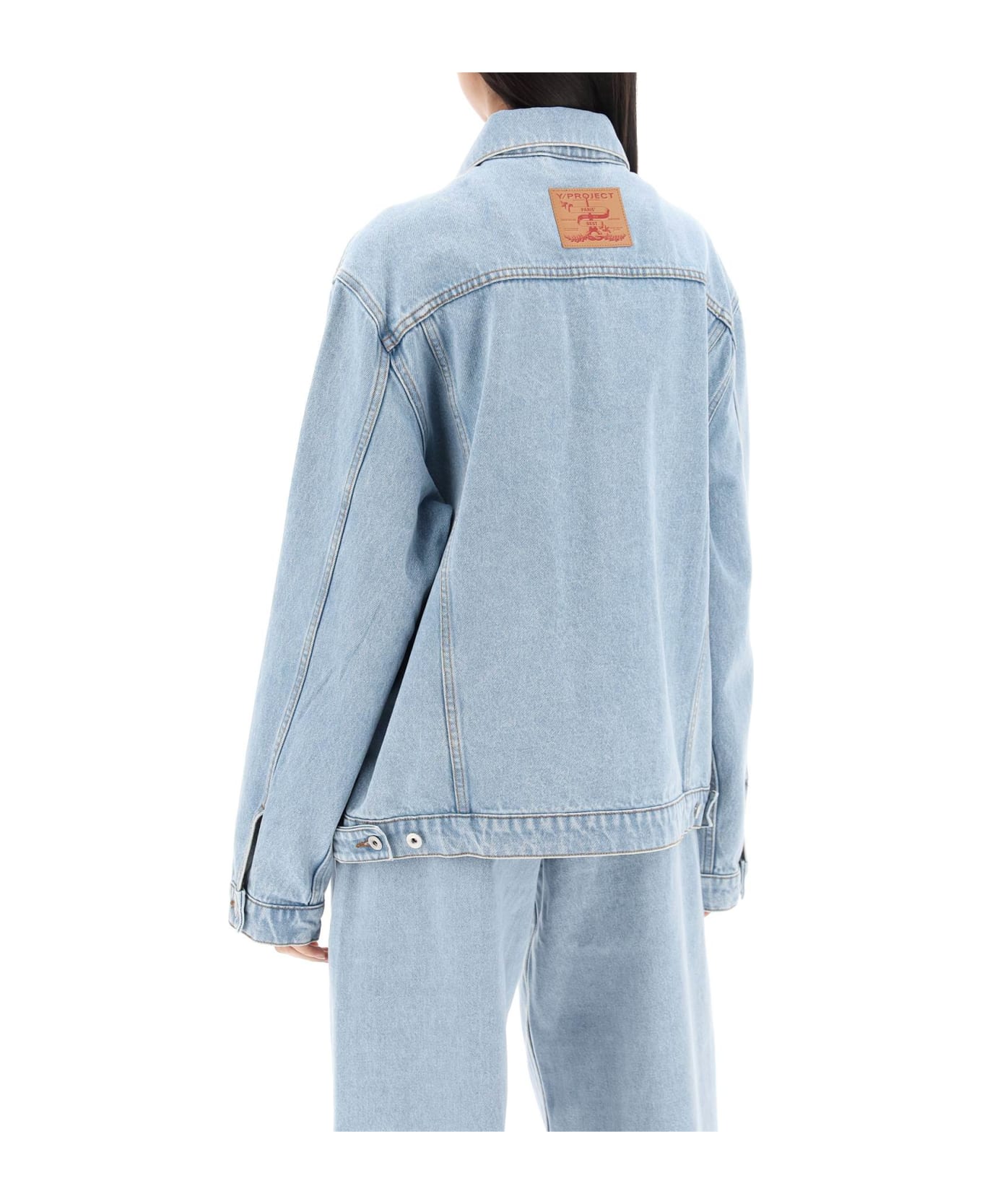 Y/Project Denim Jacket For Men - EVERGREEN ICE BLUE (Light blue)