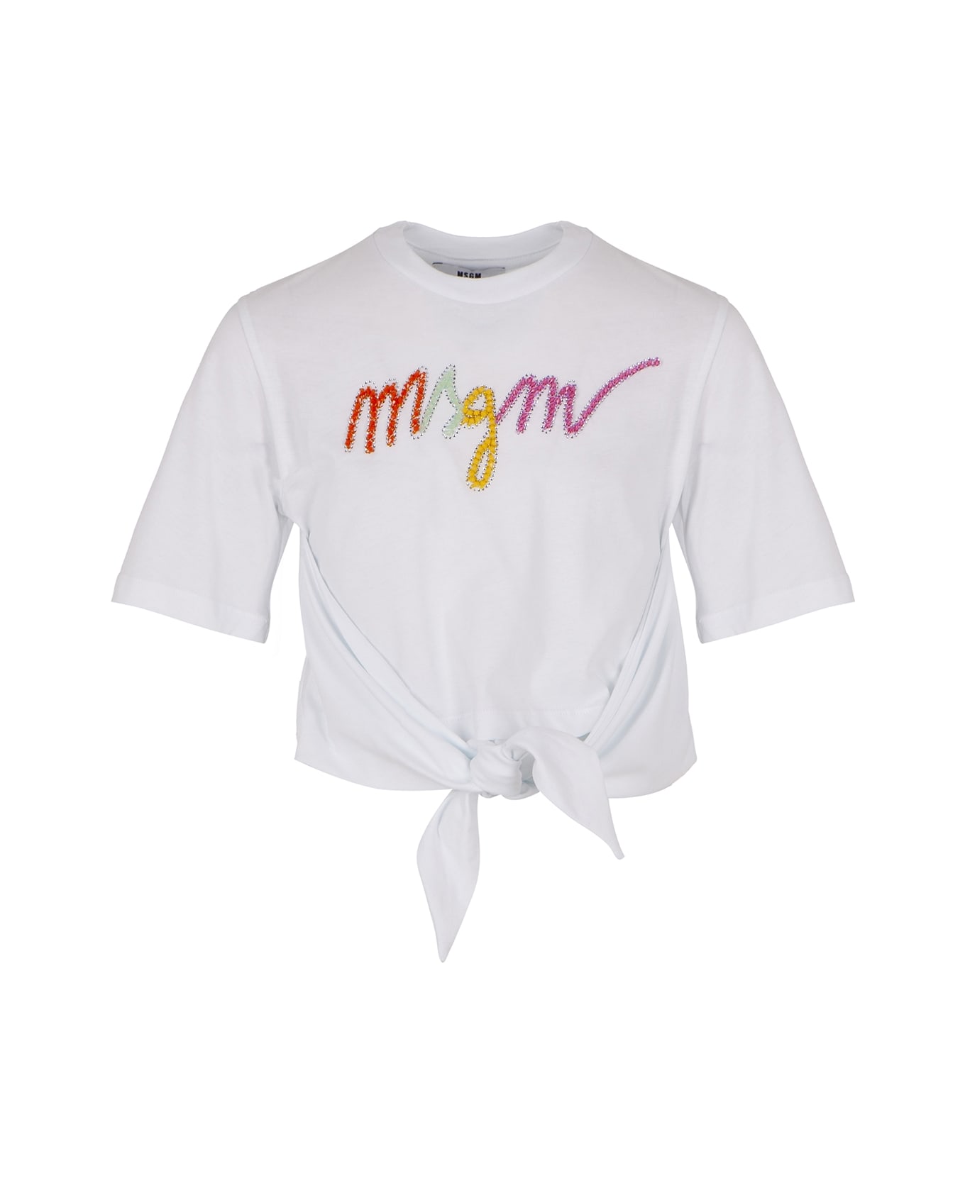 MSGM T-shirt Con Stampa - White Tシャツ＆ポロシャツ