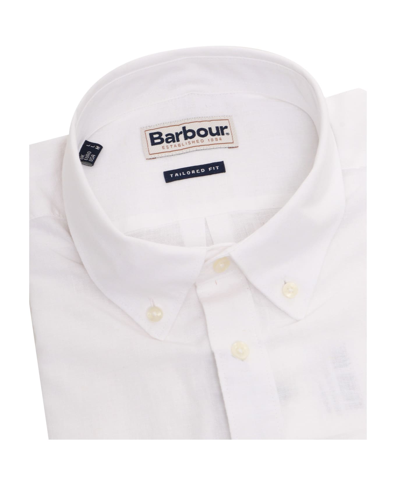 Barbour White Nelson Shirt - WHITE