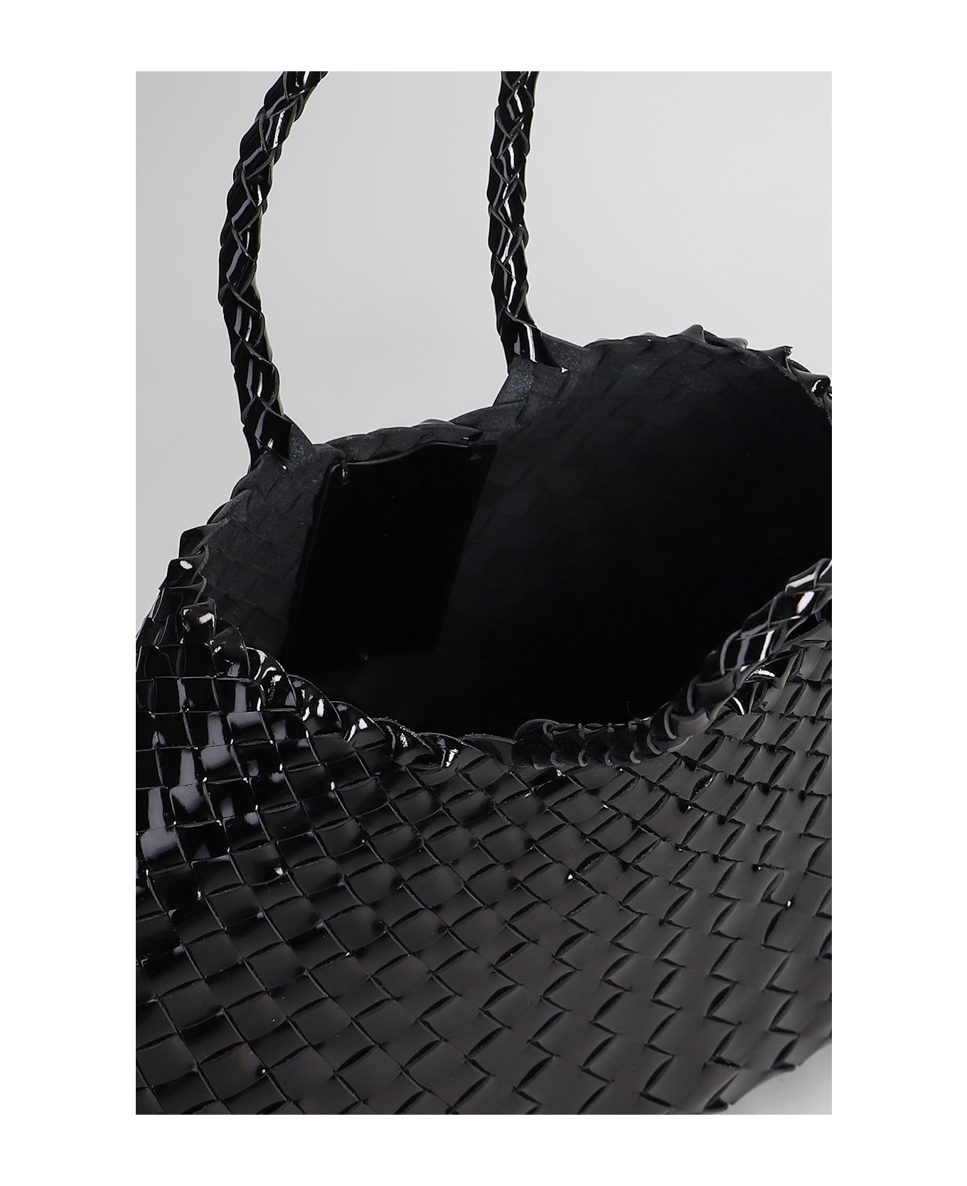 Dragon Diffusion Santa Croce Small Tote In Black Leather - black