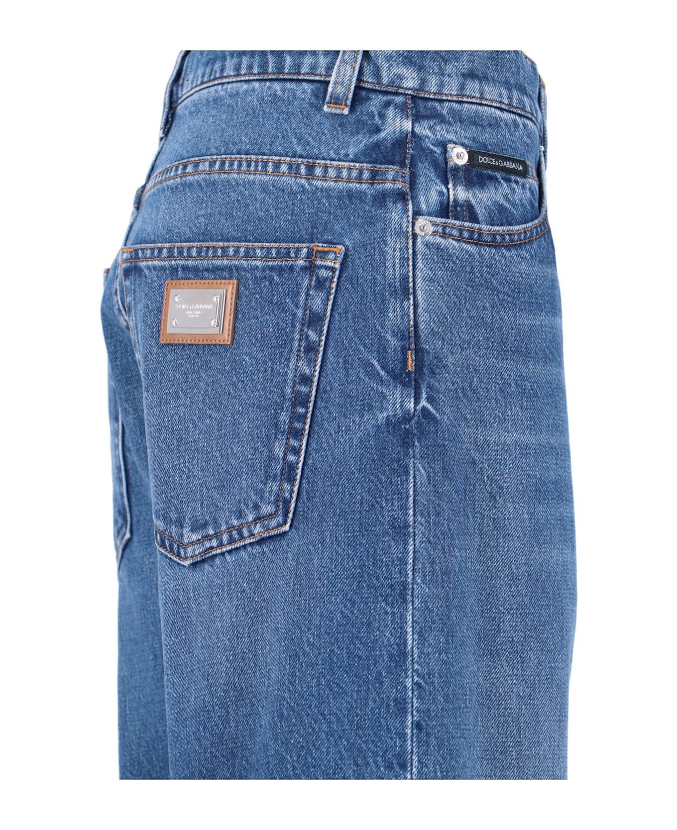 Dolce 
Gabbana Turn Up Jeans - Blue