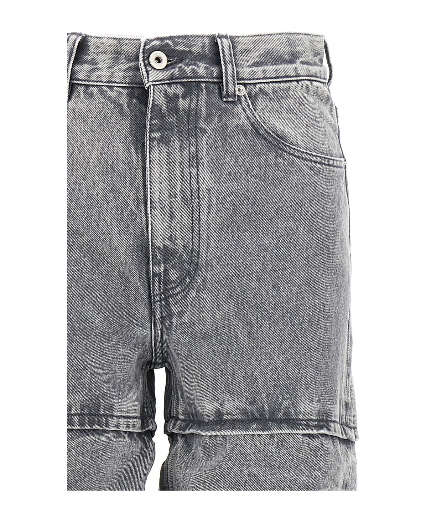Y/Project 'multi Cuff' Jeans - Gray
