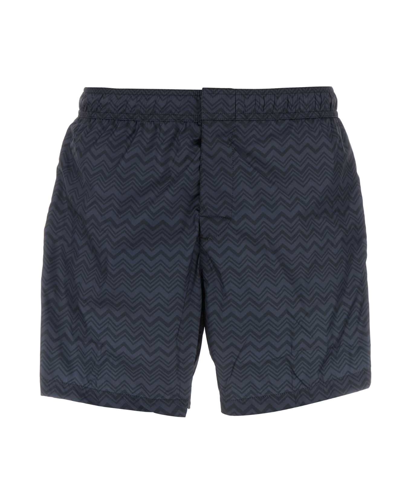 Missoni Printed Polyester Swimming Shorts - S72E3