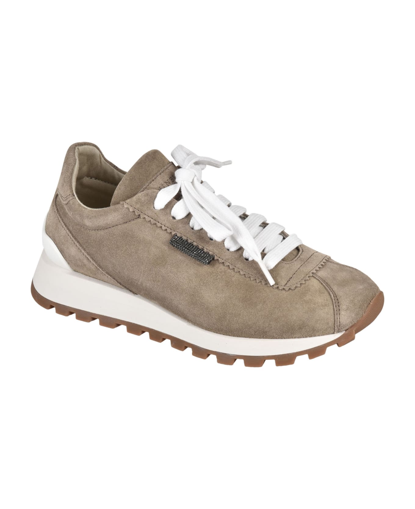 Brunello Cucinelli Classic Lace-up Sneakers - Ice
