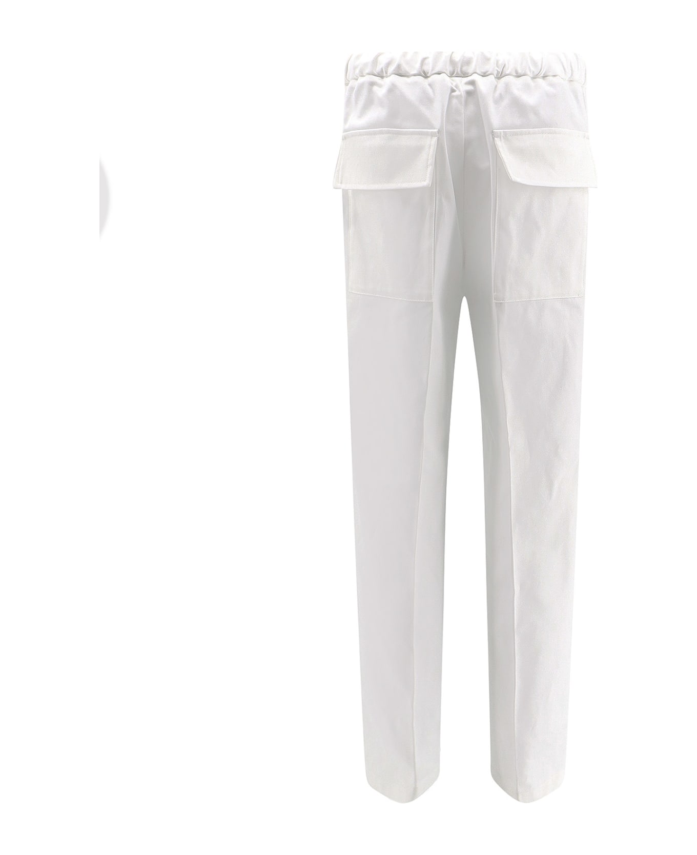 Jil Sander Gabardine Trousers - White