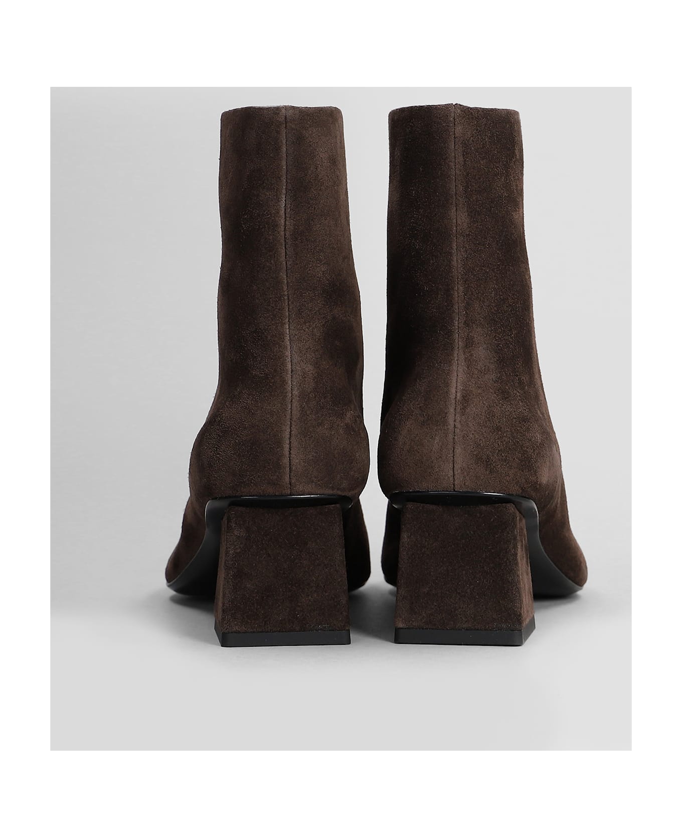 Simkhai Ryder High Heels Ankle Boots In Brown Suede - brown