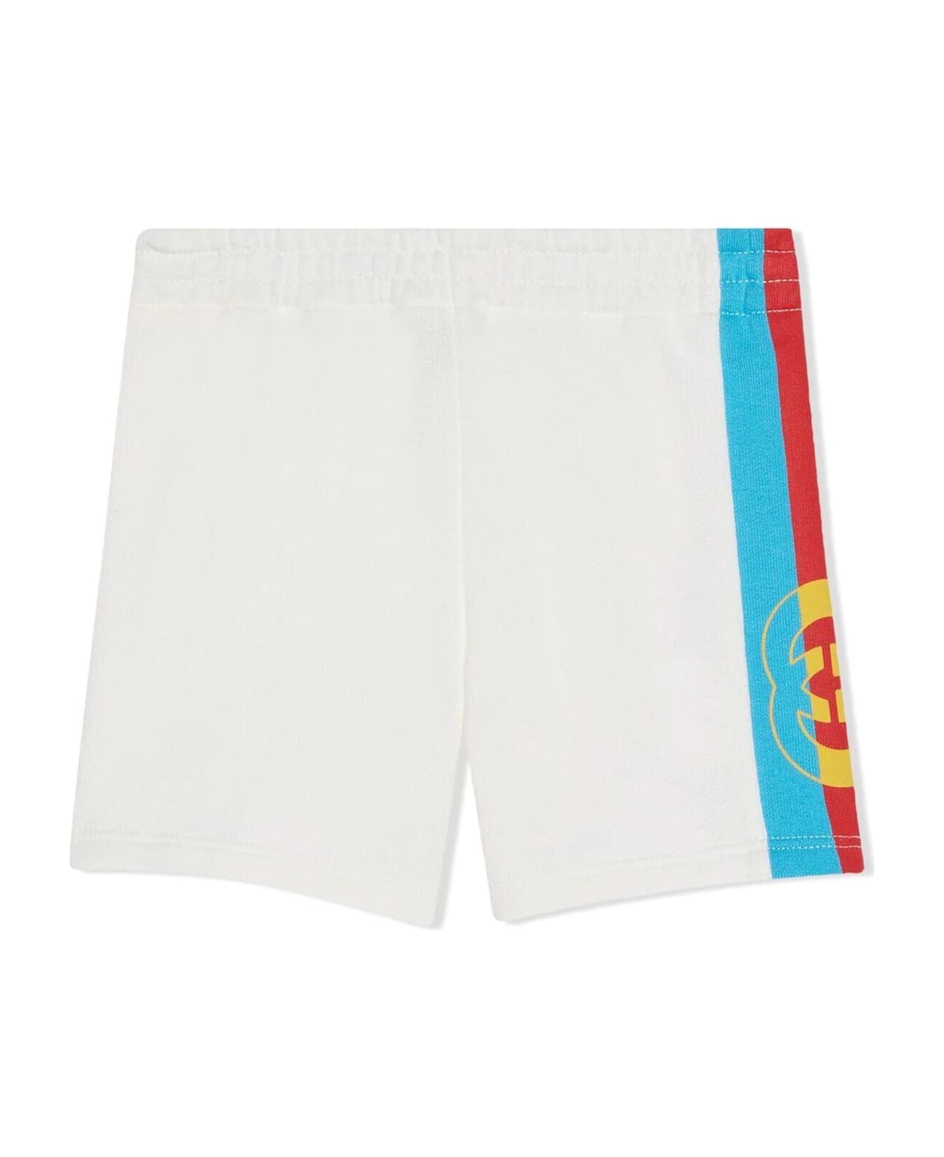 Gucci White Cotton Shorts - Multicolor