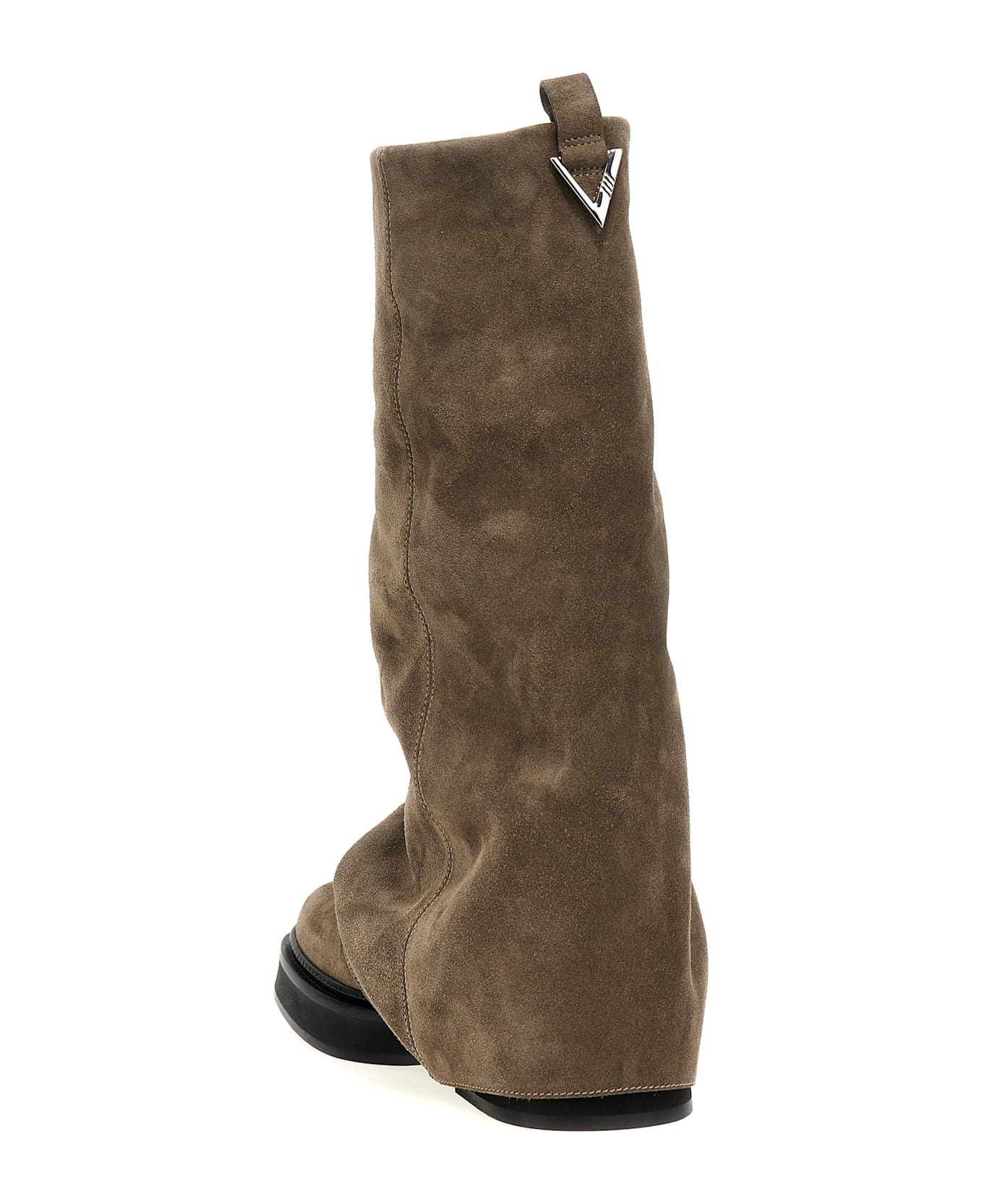 The Attico 'robin Combat' Boots - Gray