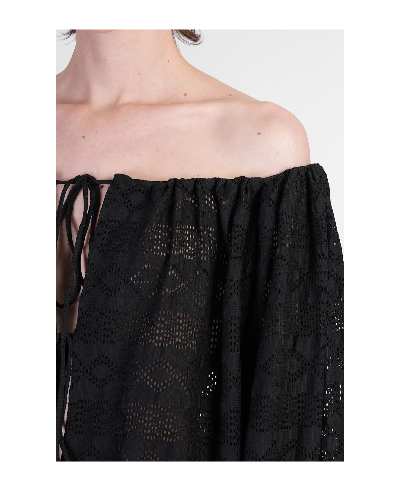 The Andamane Wilma Playsuit Jumpsuit In Black Cotton - black