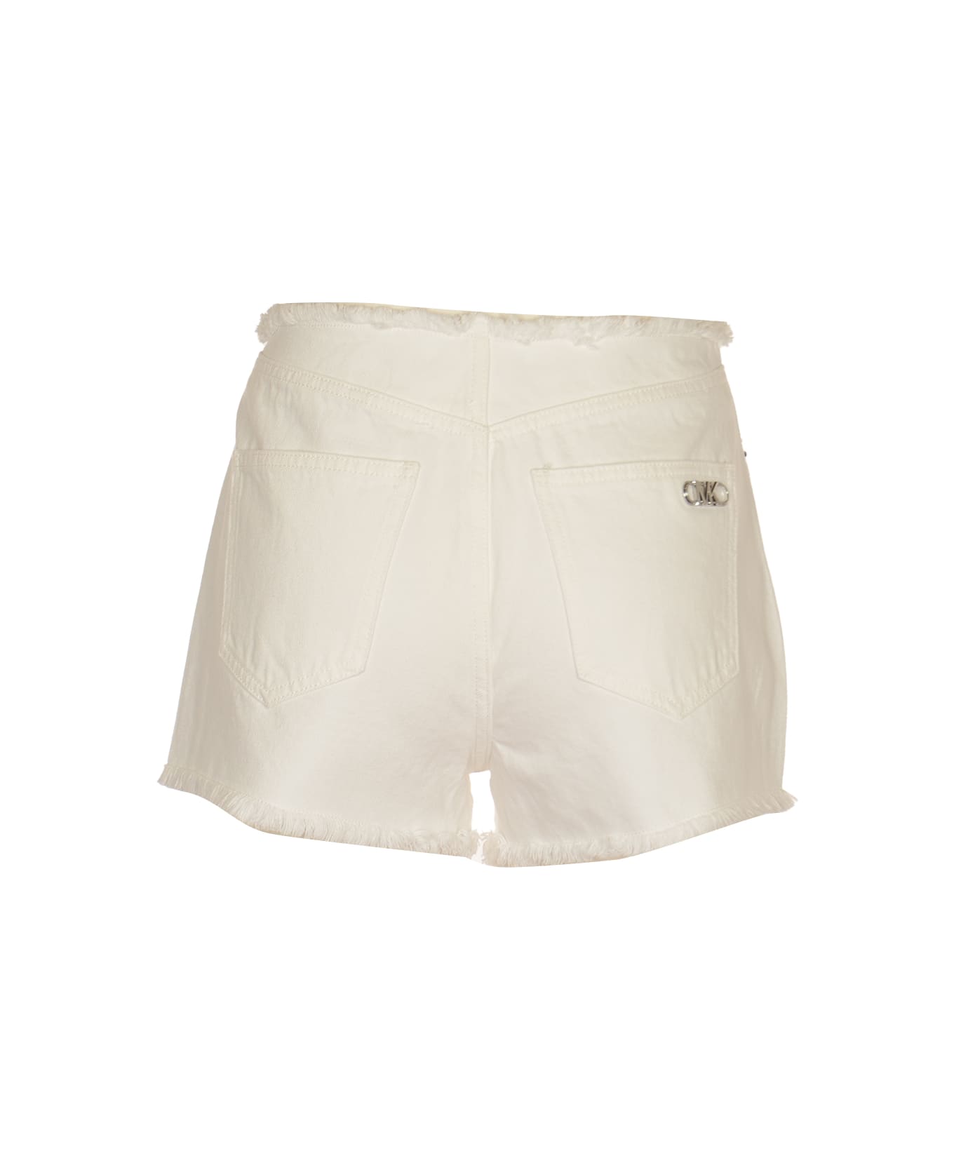 Michael Kors Collection Buttoned Fitted Shorts - Optic White
