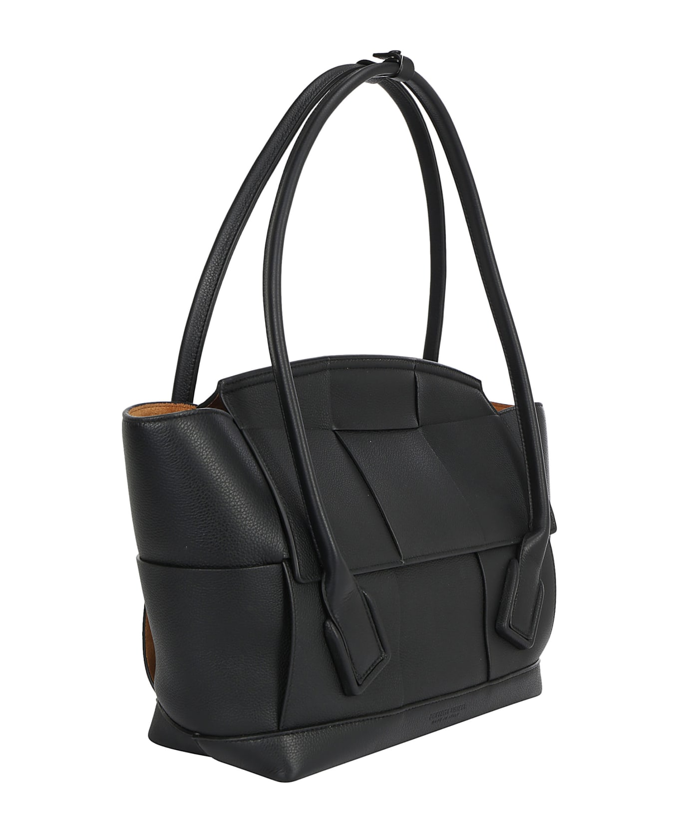 Bottega Veneta The Arco 48 Handbag - Nero/silver