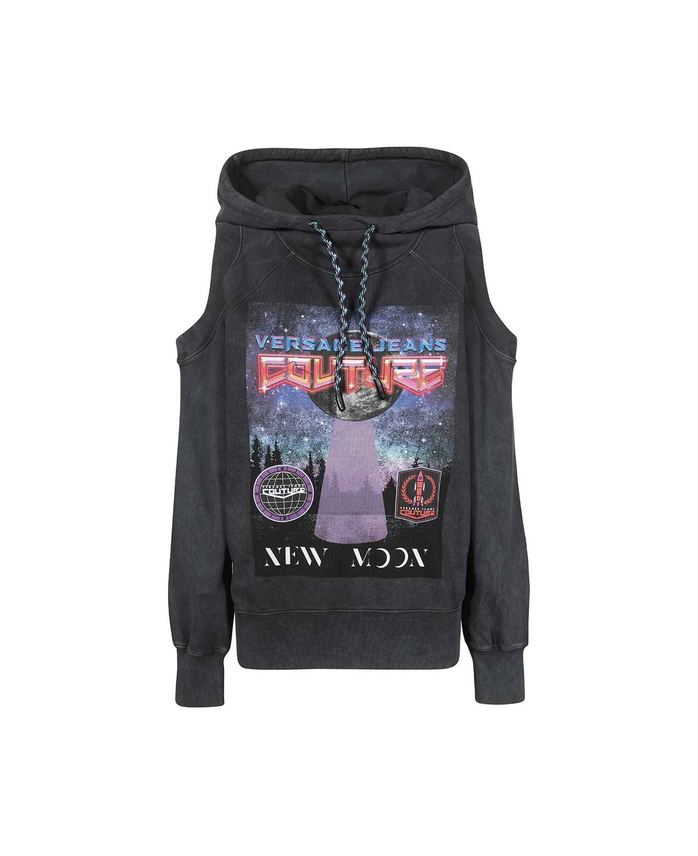 Versace Jeans Couture Cotton Hoodie - grey