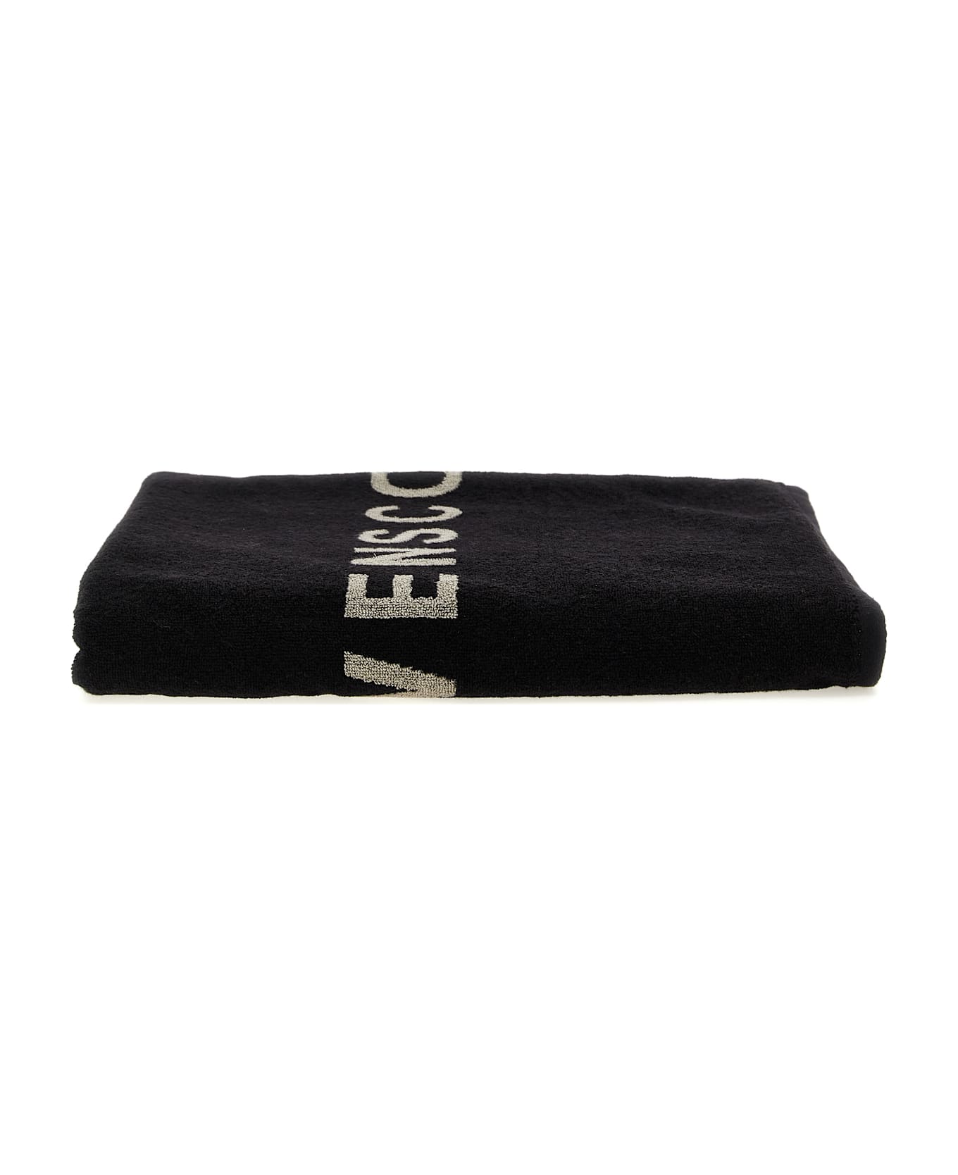 Rick Owens Beach Towel Written - Black  
