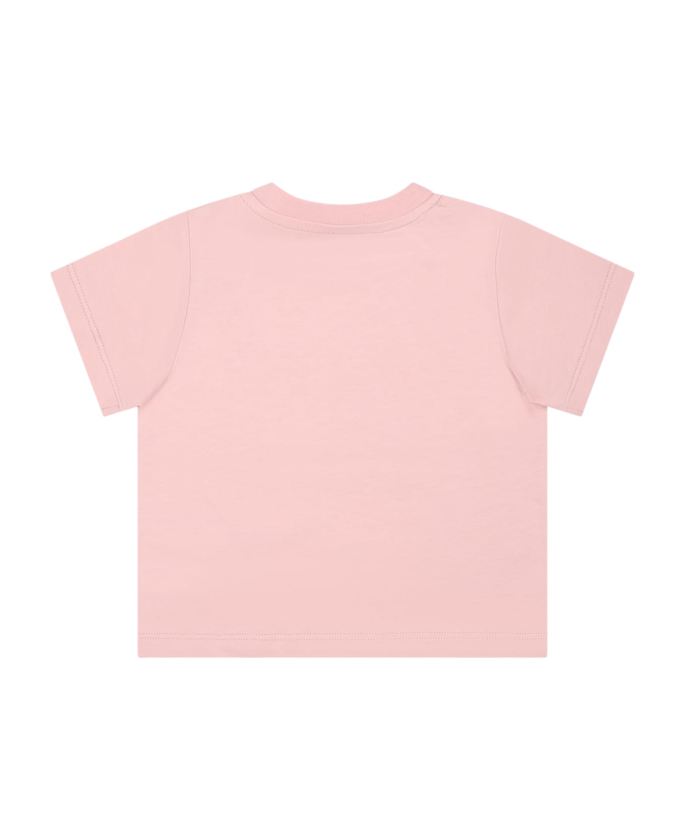 Stella McCartney Pink T-shirt For Baby Girl With Bee - PINK Tシャツ＆ポロシャツ