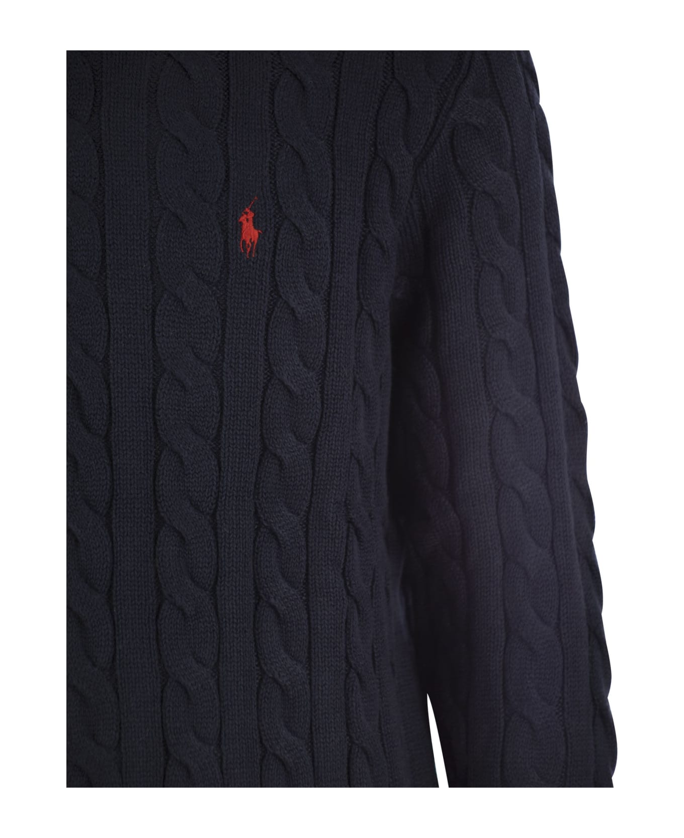 Polo Ralph Lauren Dark Navy Cotton Knitwear - Blue