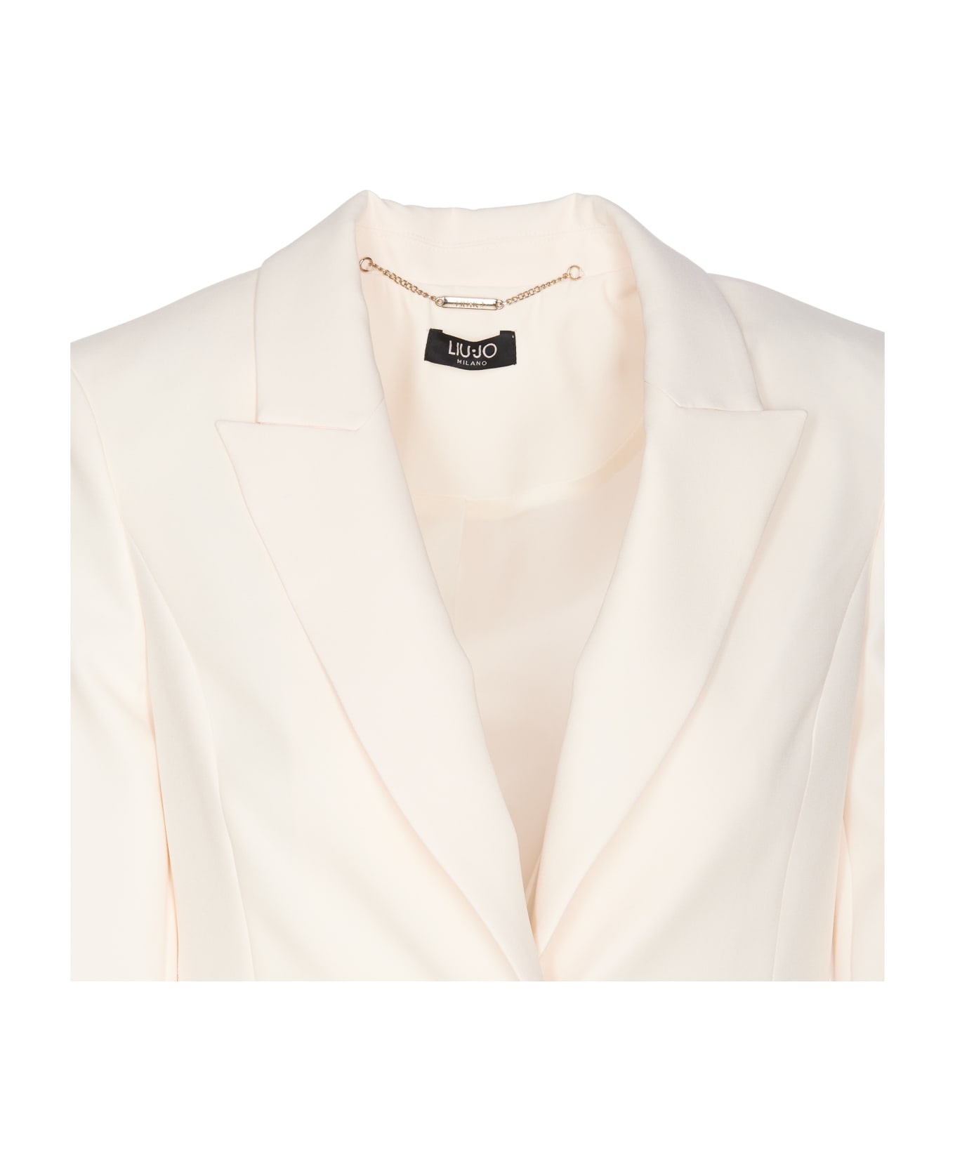 Liu-Jo Single Breasted Button Jacket - White