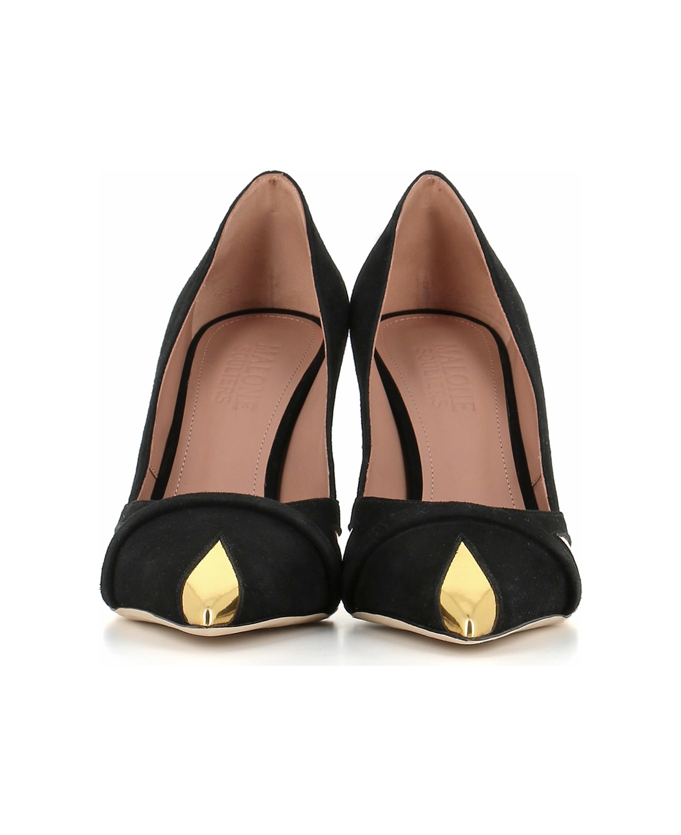 パンプス Malone Souliers Pointed Black Suede Pumps Malone Souliers Décolleté Gae 90-1 | italist