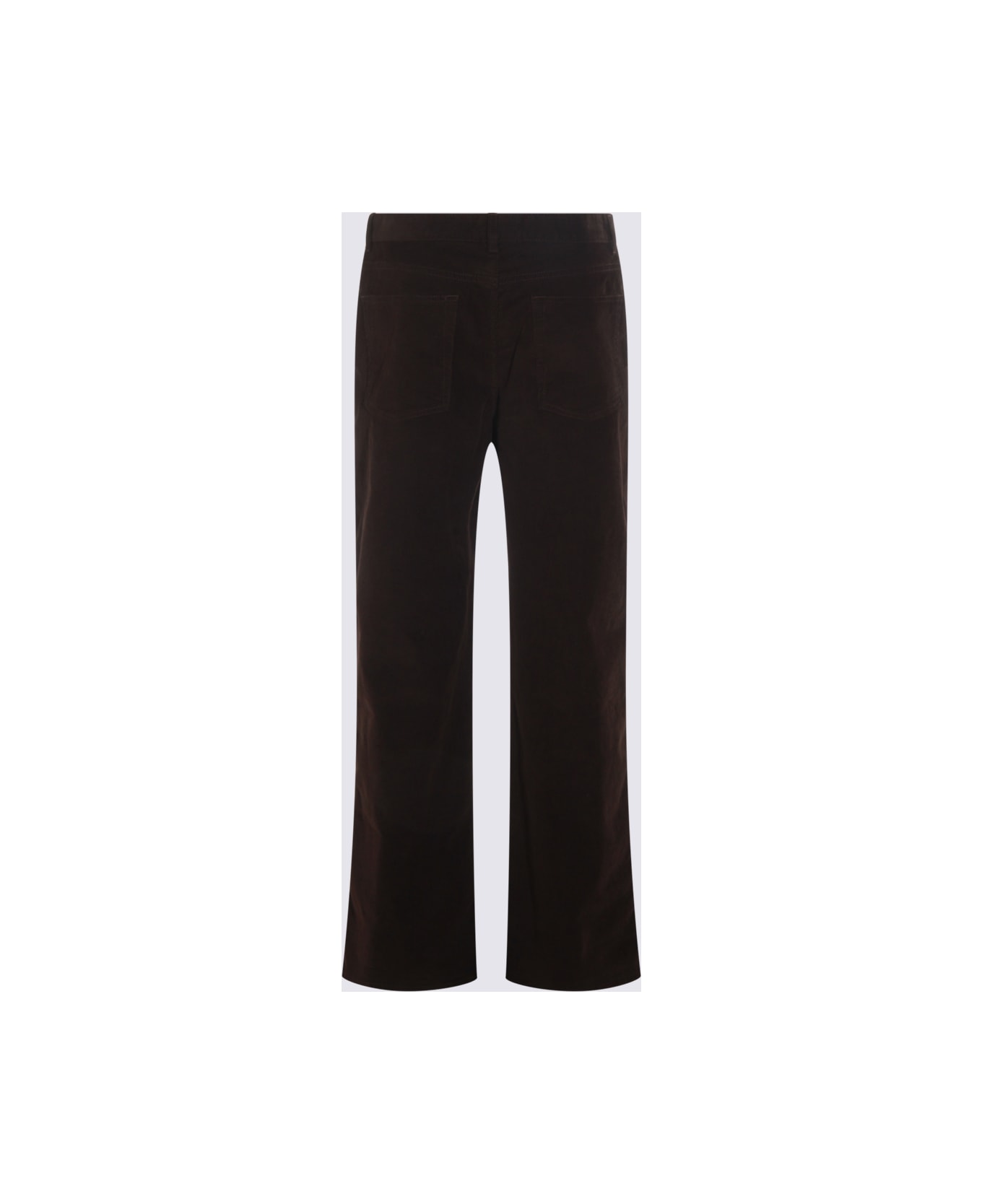 The Row Brown Cotton Pants - Brown