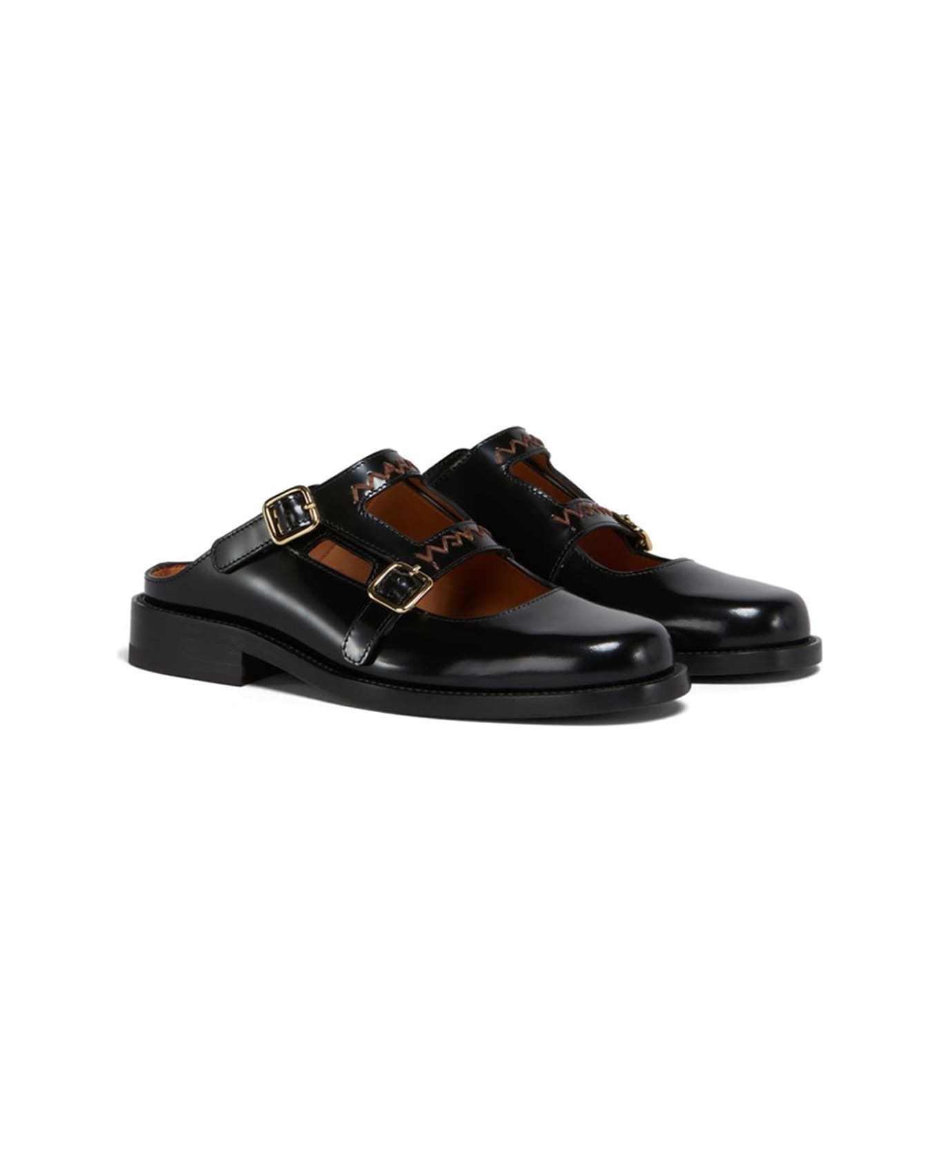 Marni Moccasin Sabot - Black