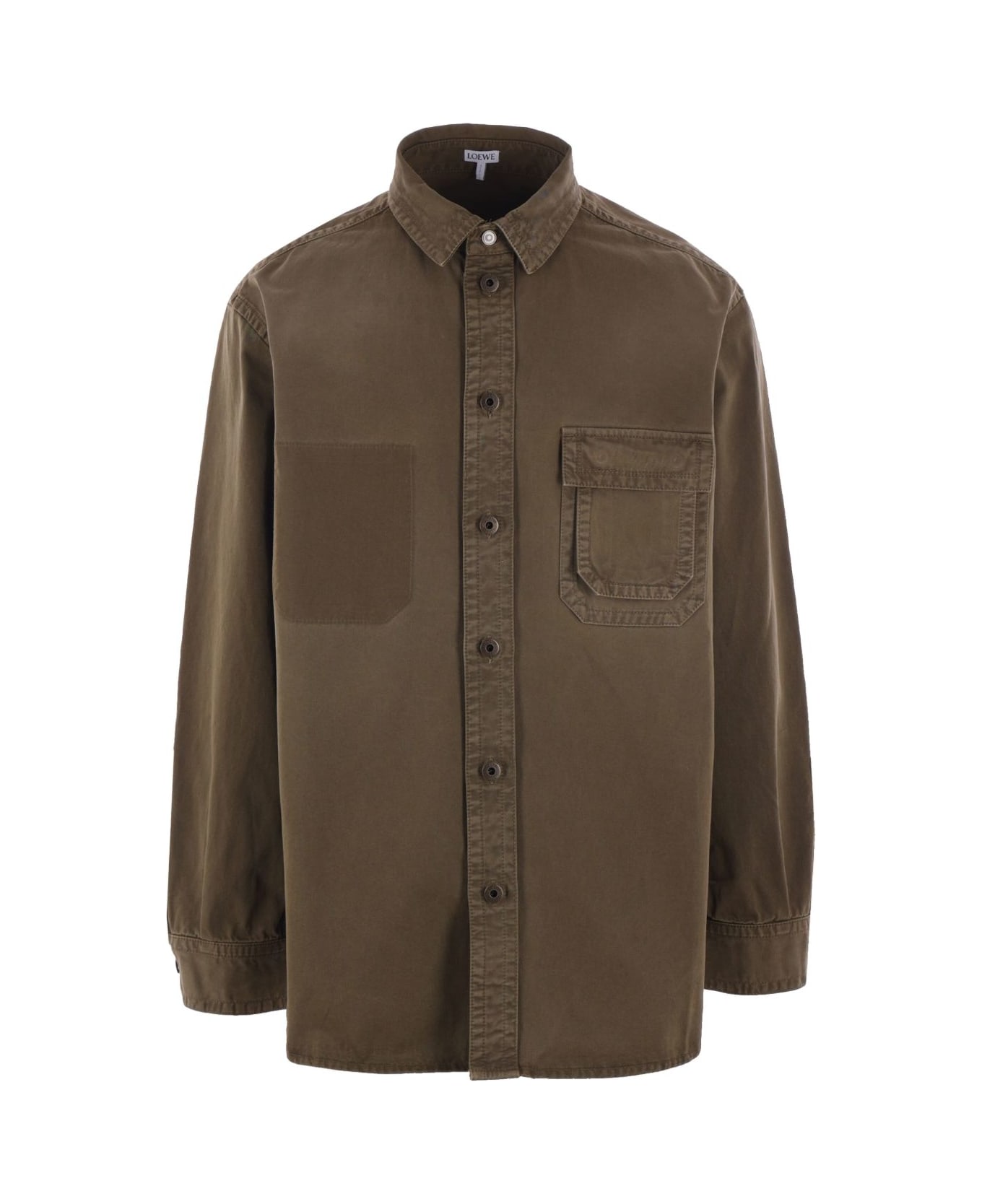 Loewe Cotton Overshirt - Kaki