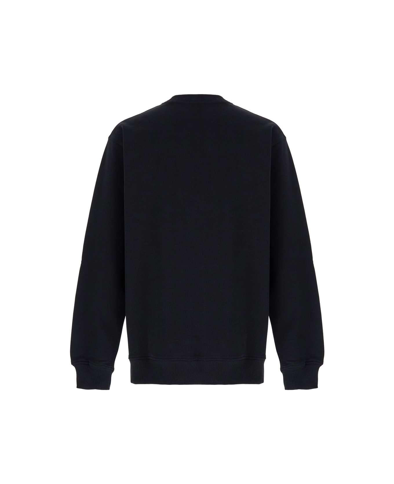 Drôle de Monsieur 'le Slogan Classique' Black Crewneck Sweatshirt With Contrasting Print In Cotton Man - Black