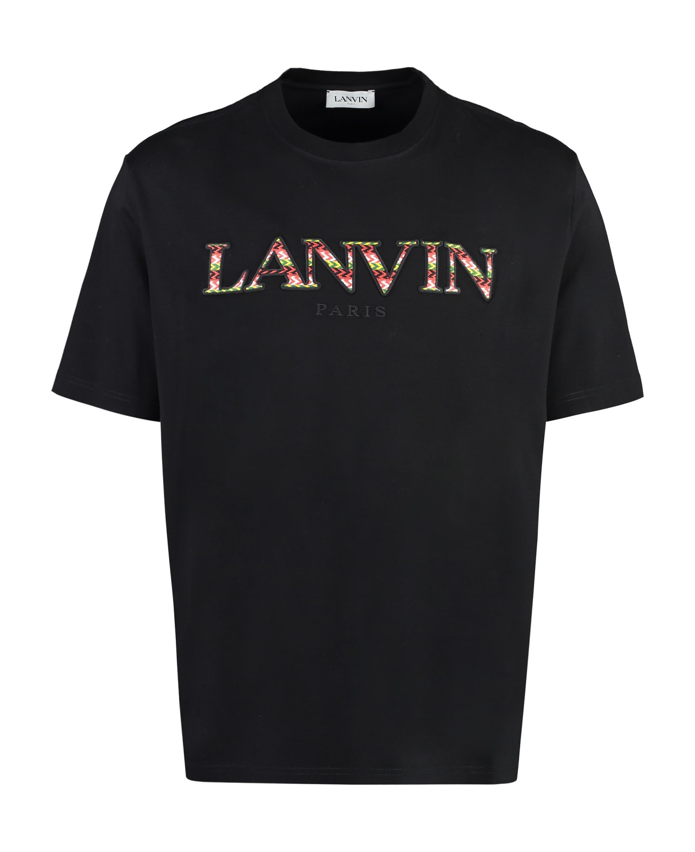 Lanvin Black Cotton T-shirt - Black シャツ