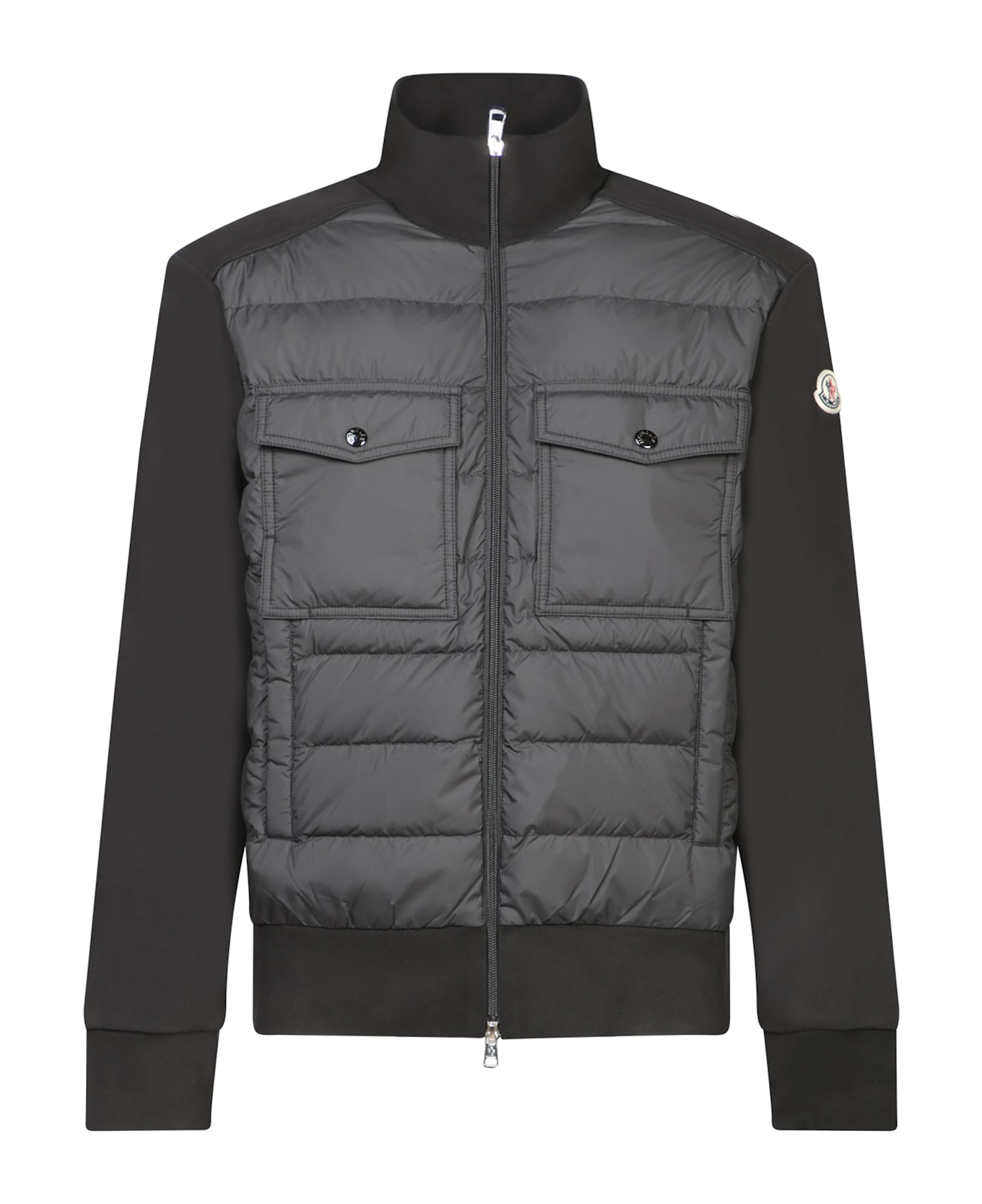 MONCLER｜ (8G00033 89AUJ 034) Moncler Emerized Fleece Long Sleeve T-Shirt White | END. (US)
