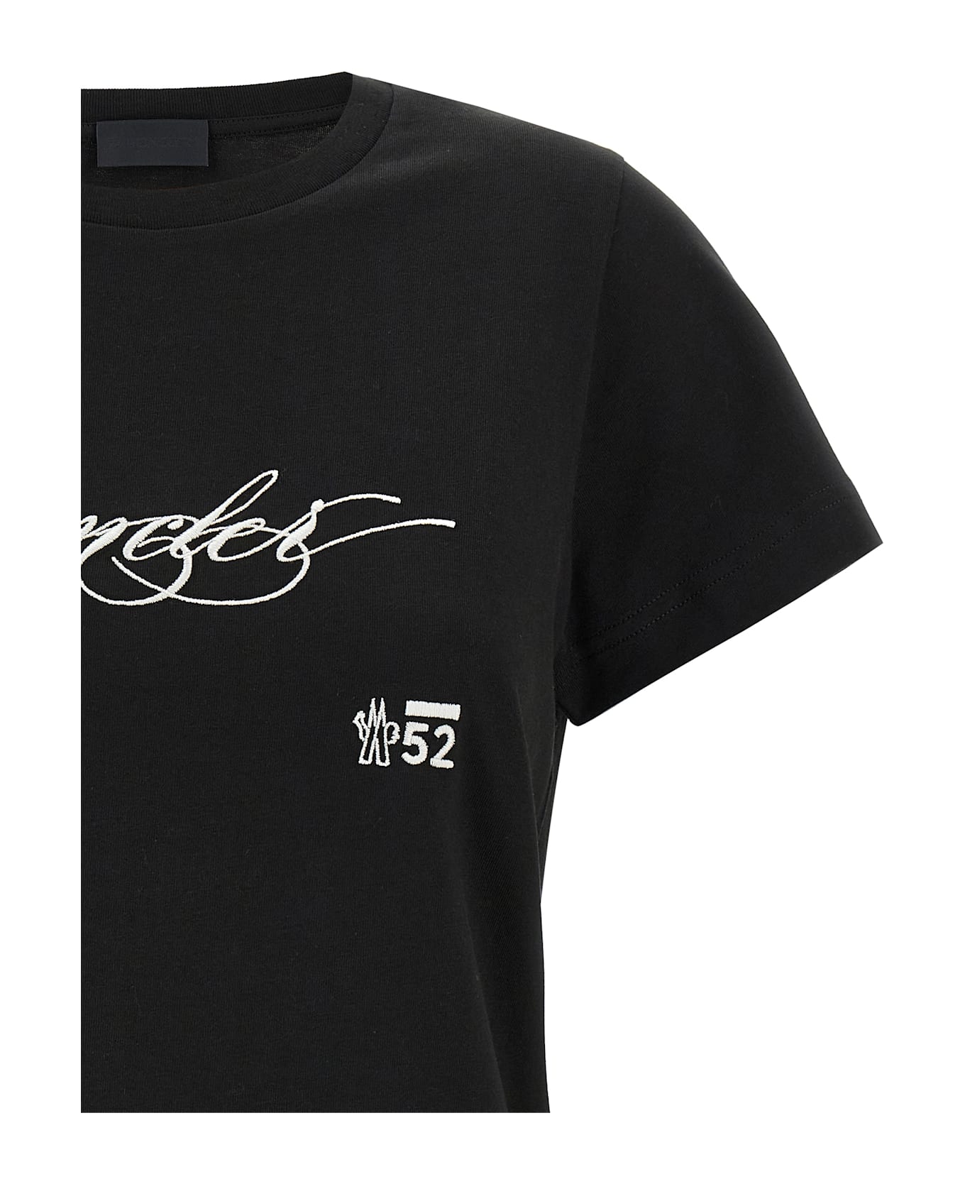 Moncler Embroidery T-shirt - White/Black