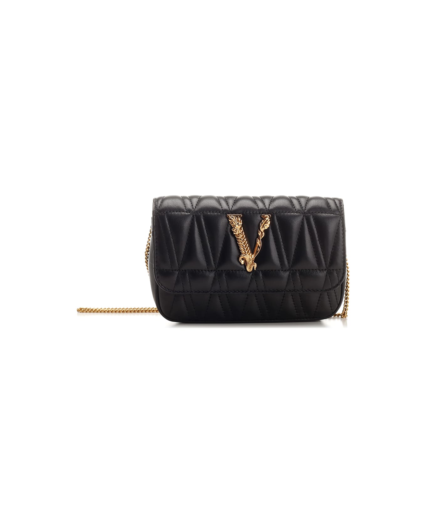 Versace Virtus - Shoulder bag for Woman - Black - DBFI002D2NTRT-DNMOV