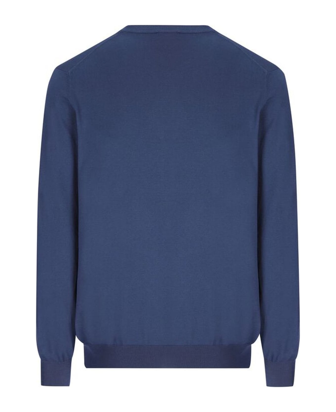 Fay Blue In Cotton Shaved Knit Jumper - Blu