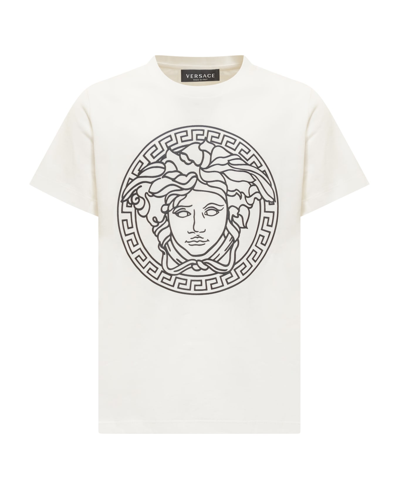 Young Versace T-shirt With Medusa - WHITE
