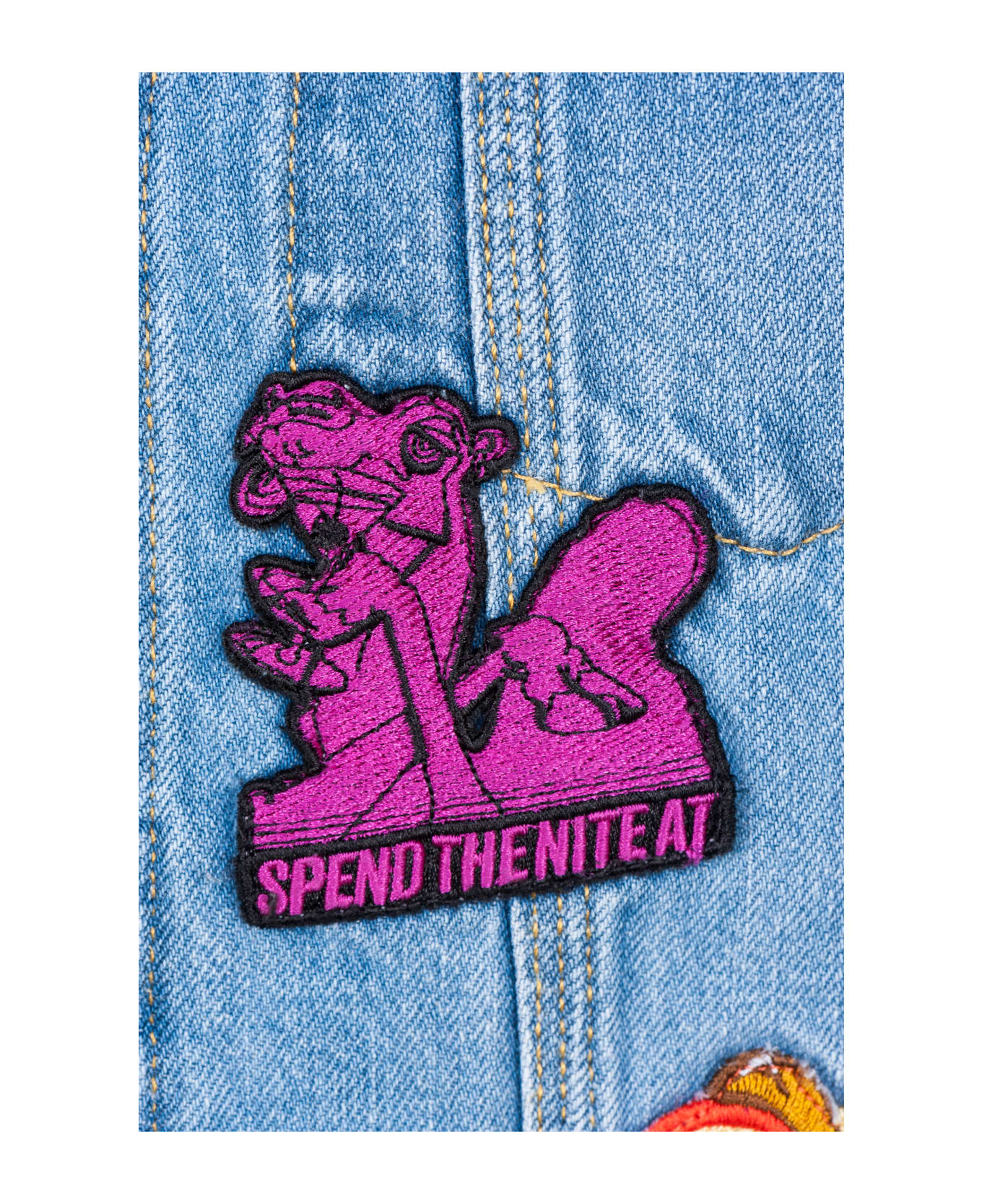 Kenzo Patches Denim Jacket - BLUE