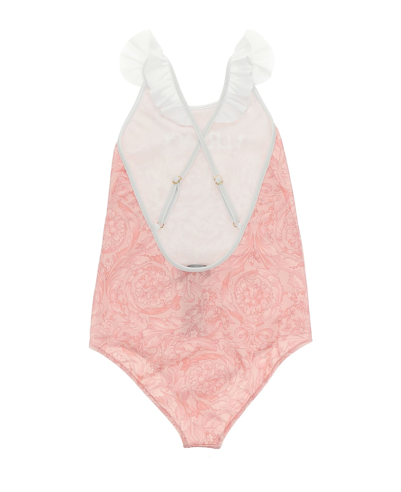 Versace 'barocco' One-piece Swimsuit - Pink