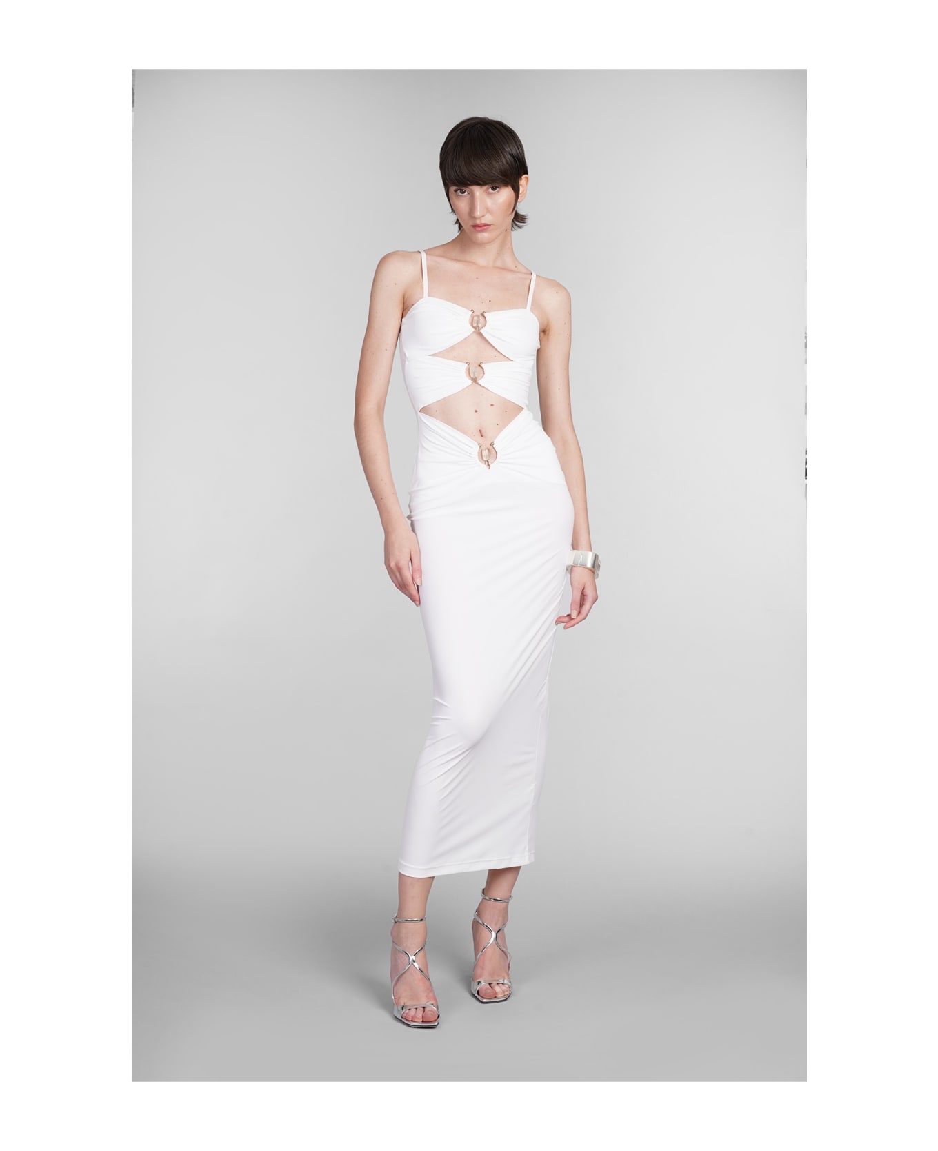 Christopher Esber Dress In White Polyamide - White