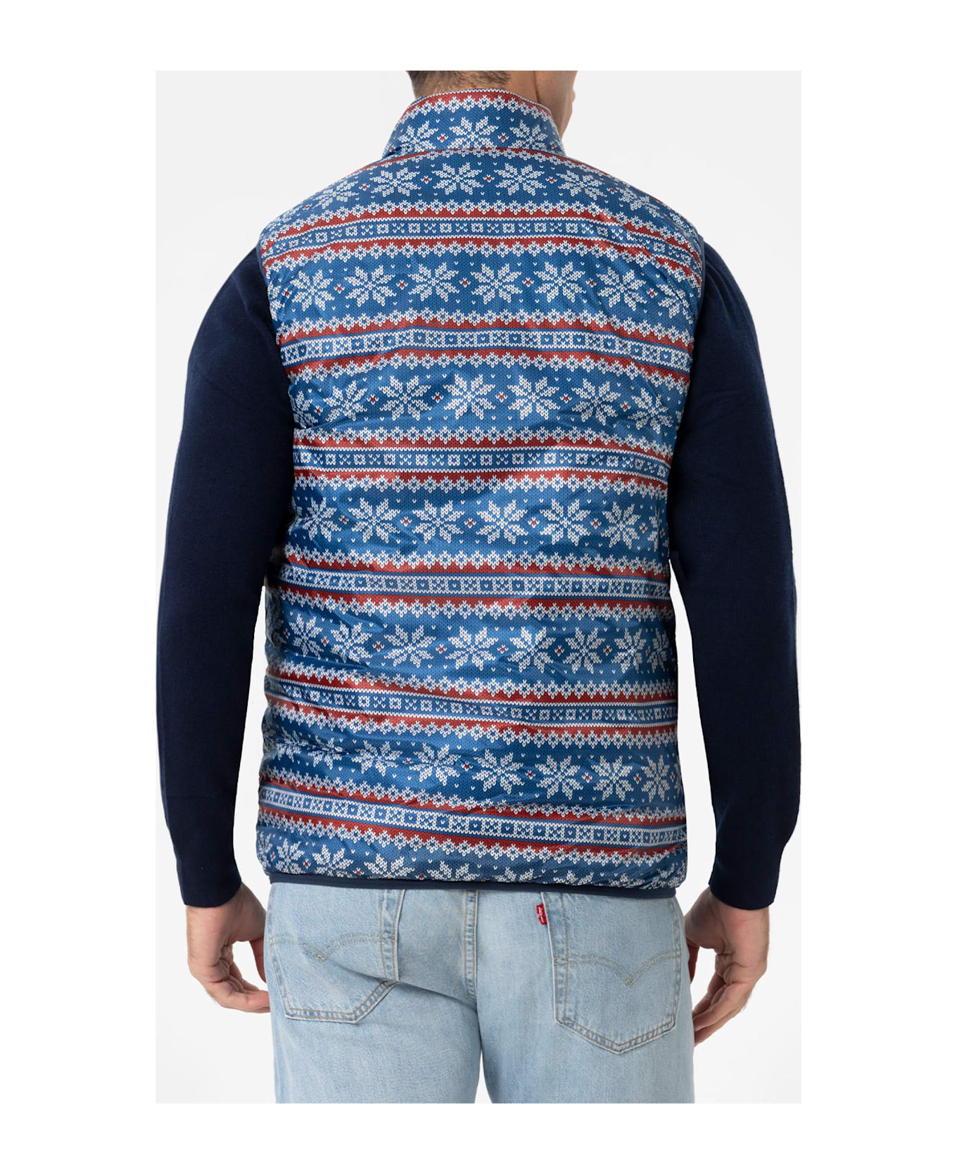 MC2 Saint Barth Man Red Padded Vest Aspen - RED