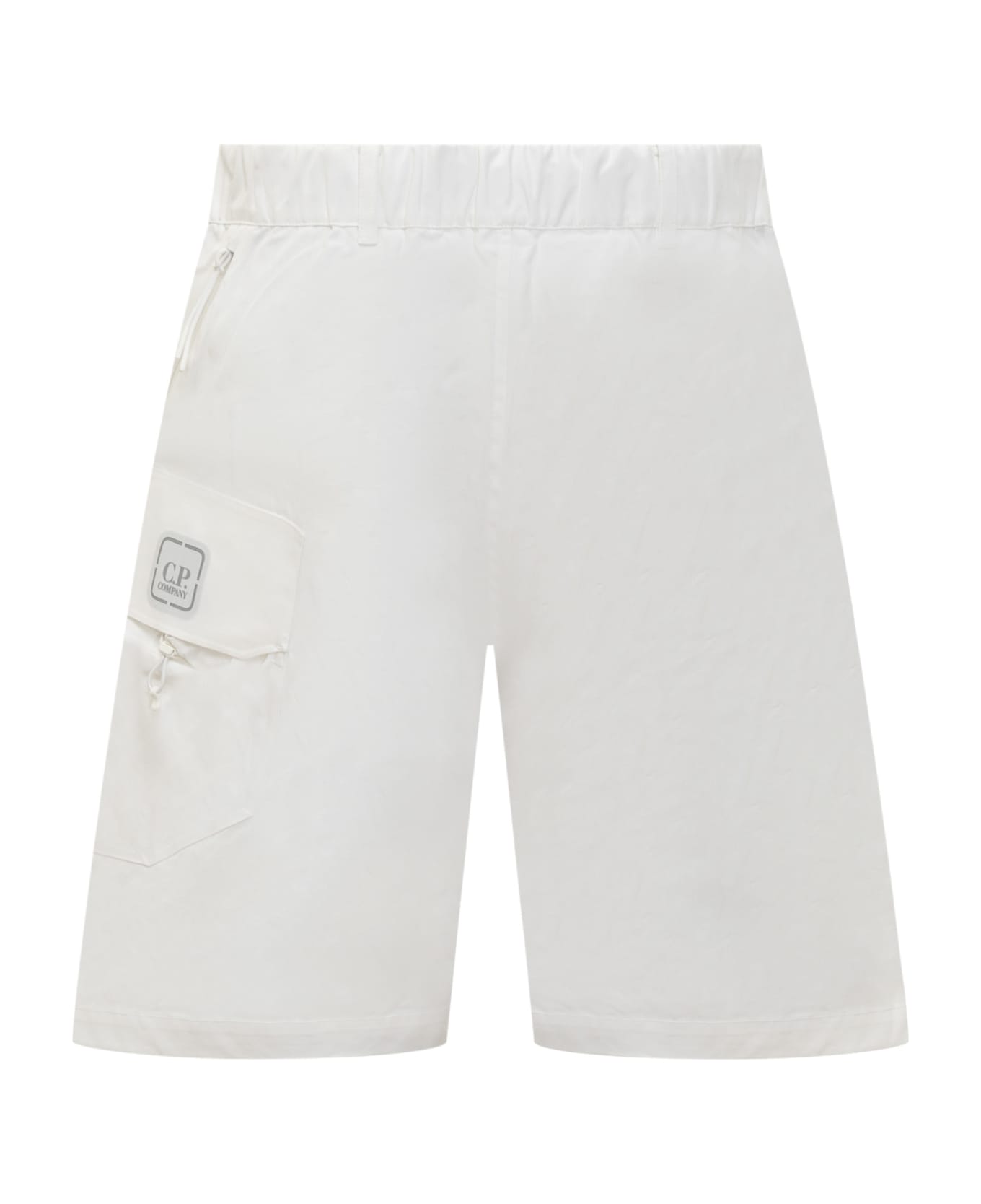 C.P. Company Metropolis Cargo Shorts - WHITE