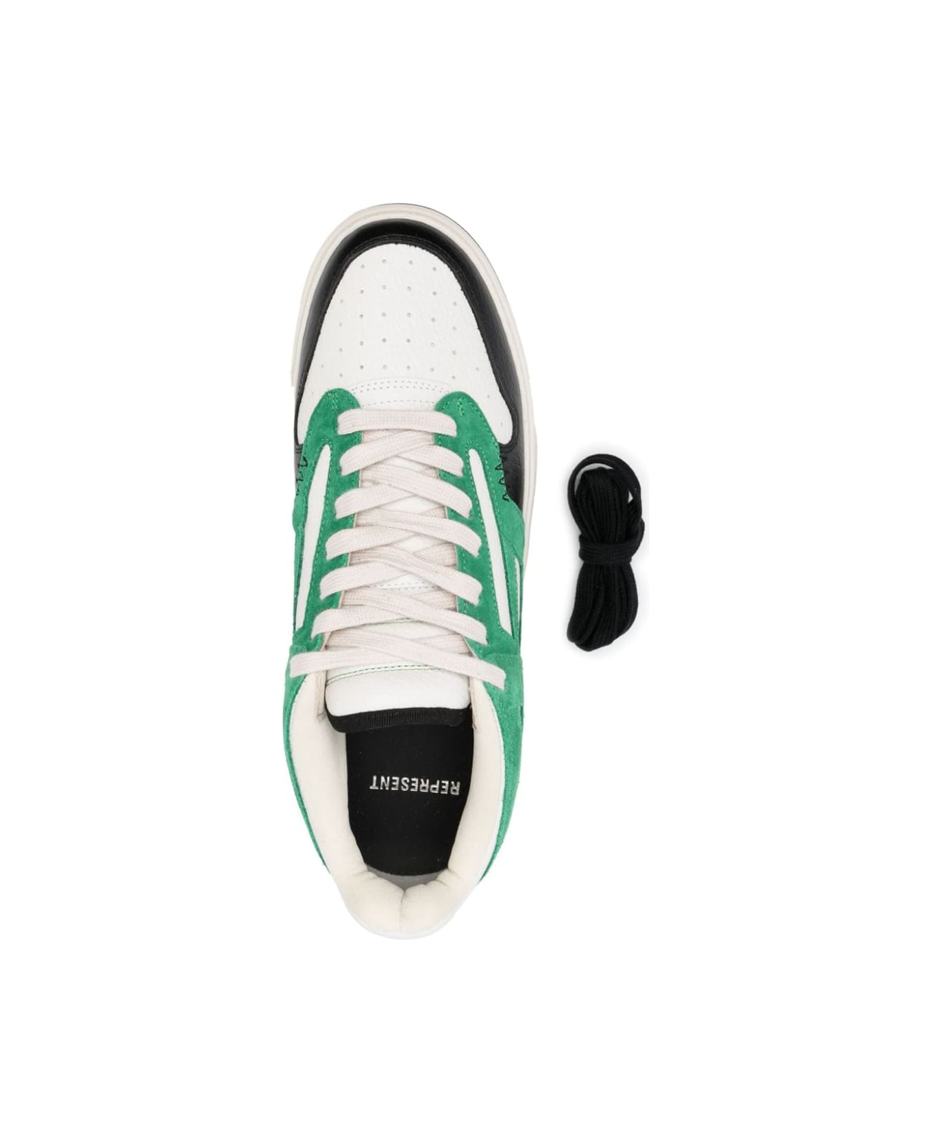 REPRESENT Reptor Sneakers - Island Green Vintage White Black