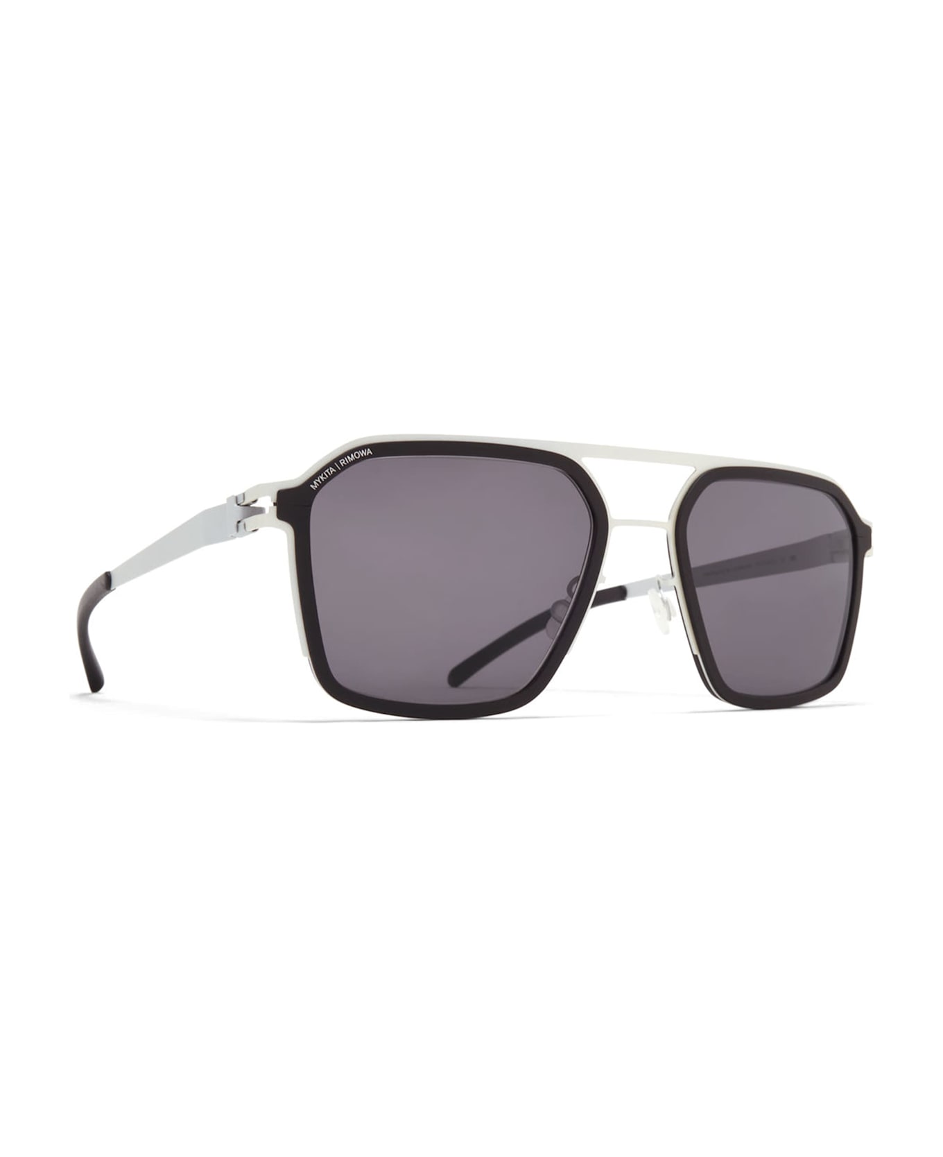 Mykita Mr003 Al1 - White Silver / Black / Coolgrey Lens Sunglasses - silver/black