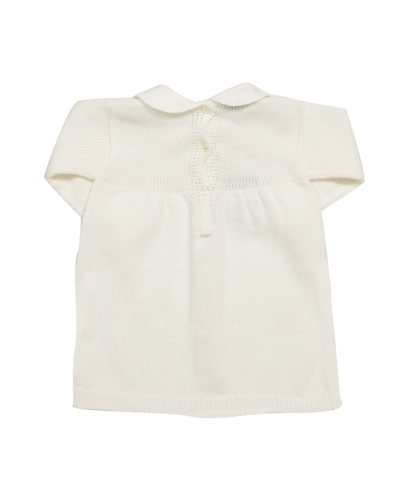 Piccola Giuggiola Cotton Dress - White ワンピース＆ドレス