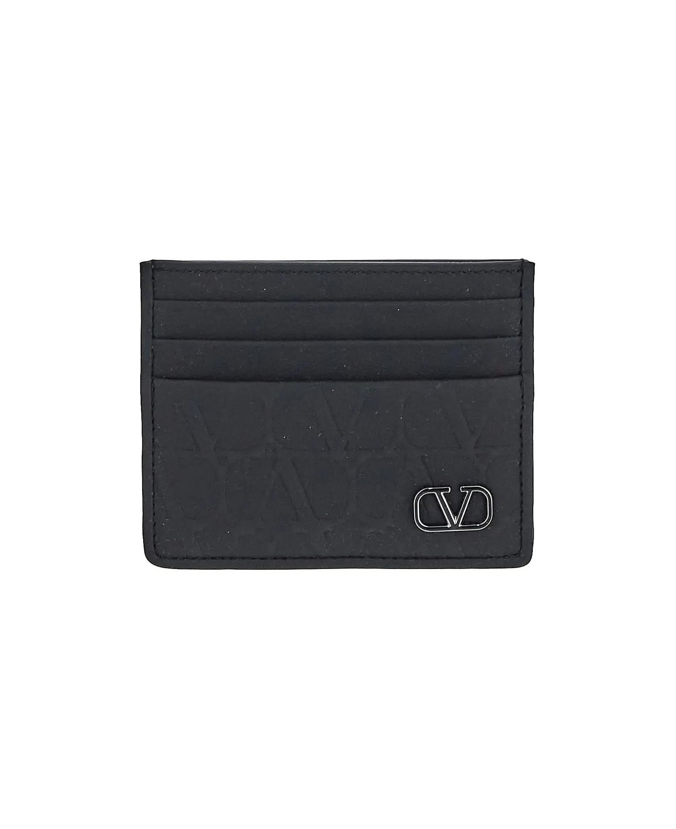 Valentino Garavani Leather Cardholder - Black