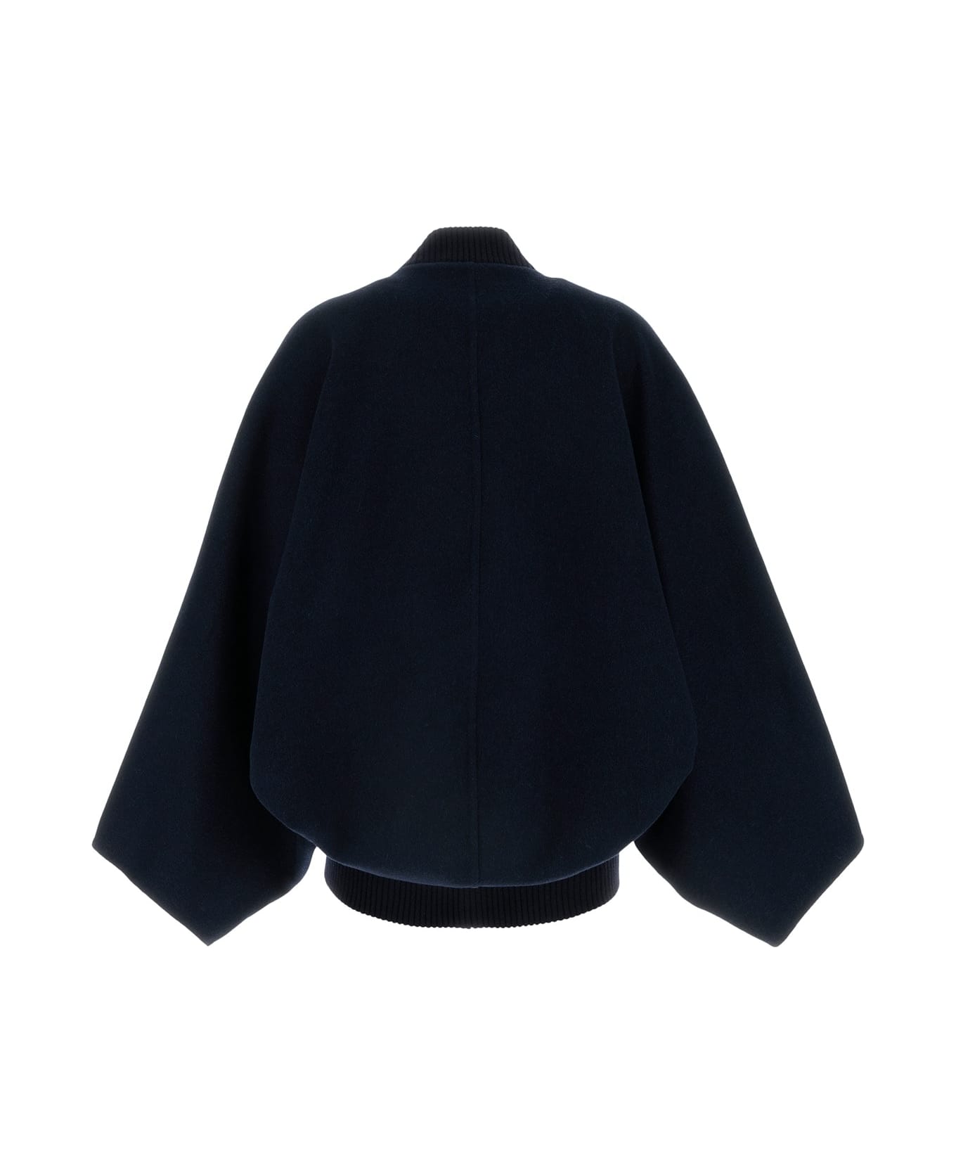 Max Mara Button Detailed Long-sleeved Jacket - Blue