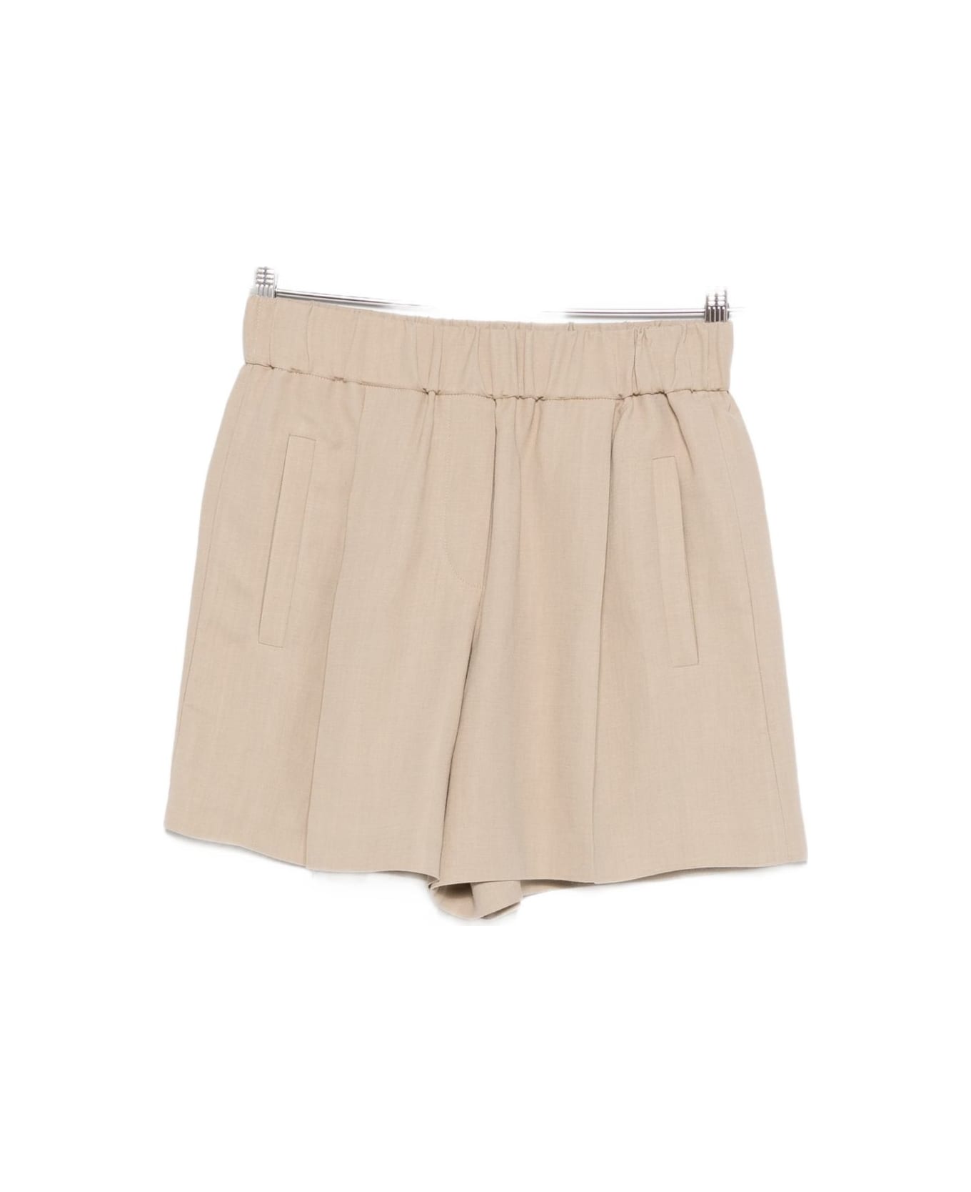 Brunello Cucinelli Linen Blend Shorts - Beige