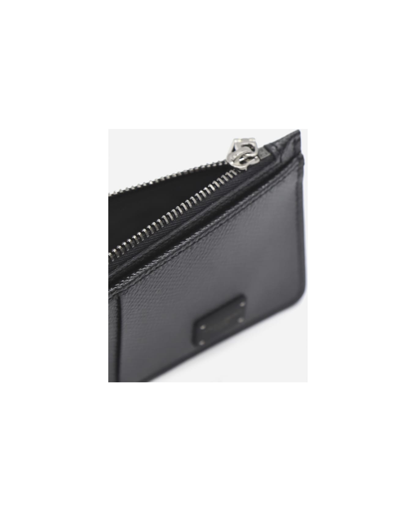 Dolce & Gabbana Dauphine Leather Card Holder - Nero