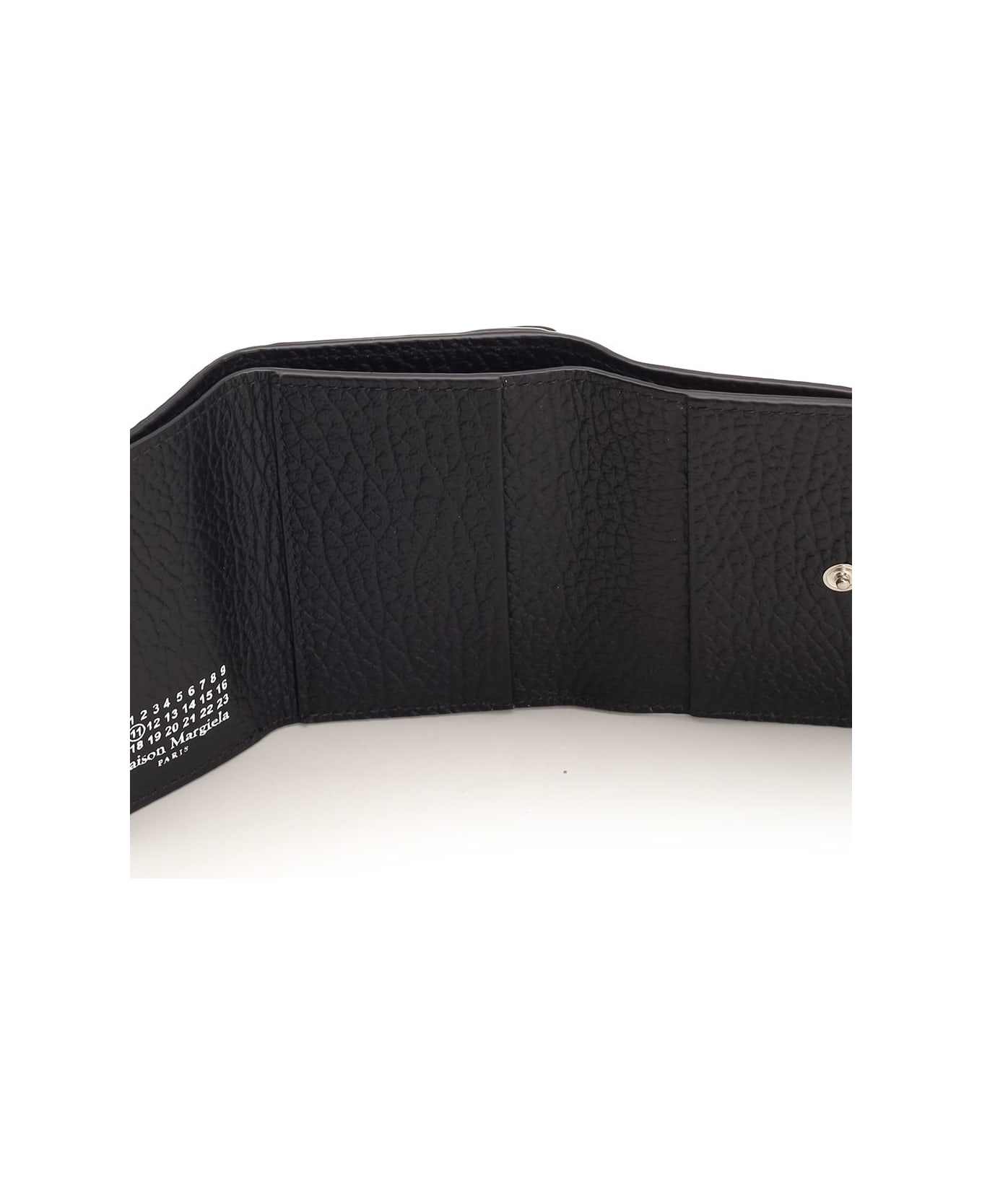 Maison Margiela "four Stitches" Compact Wallet - Black